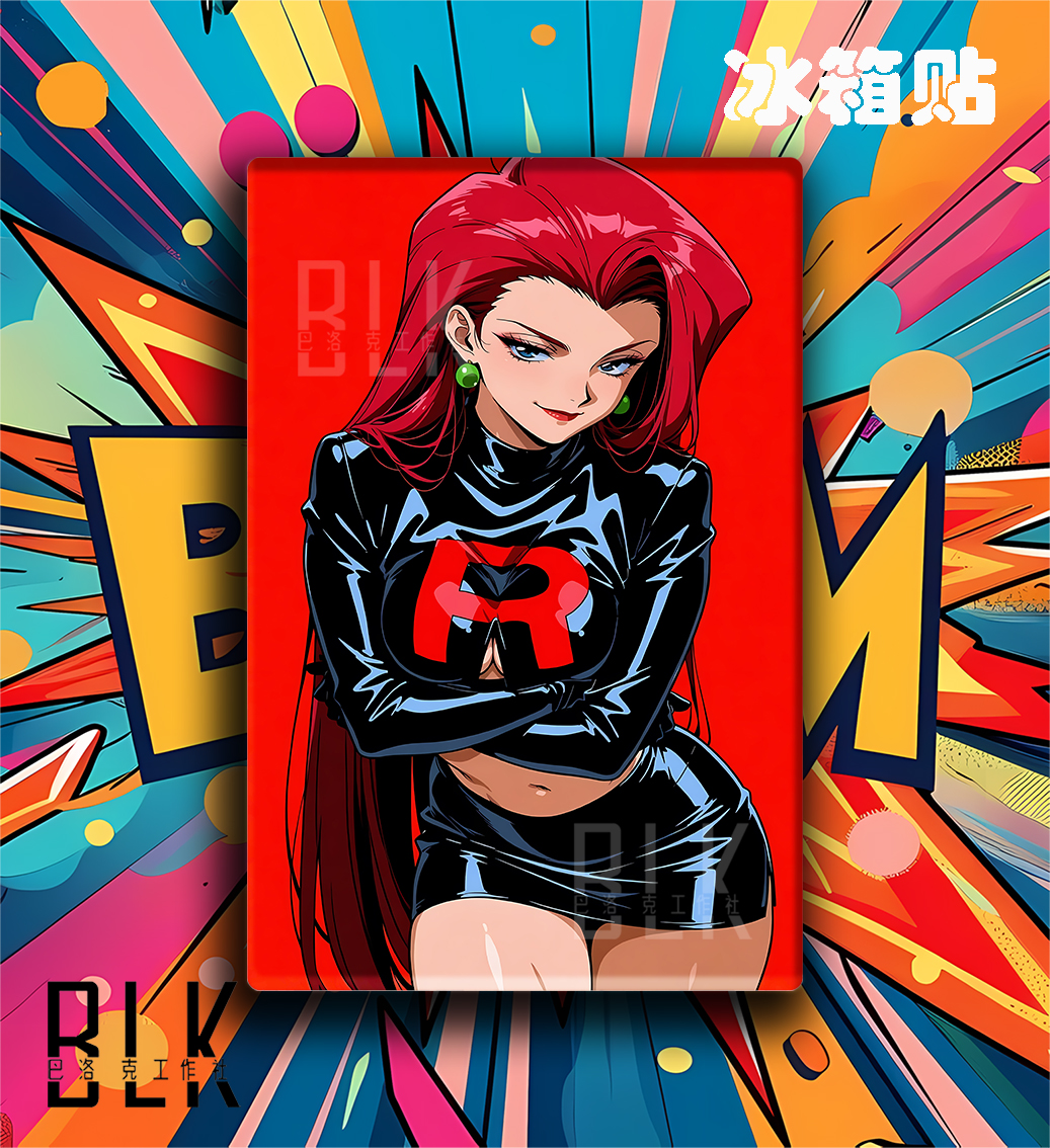 【預購】寶可夢《紅色武藏》動漫裝飾畫&冰箱貼 X 巴洛克工作室3