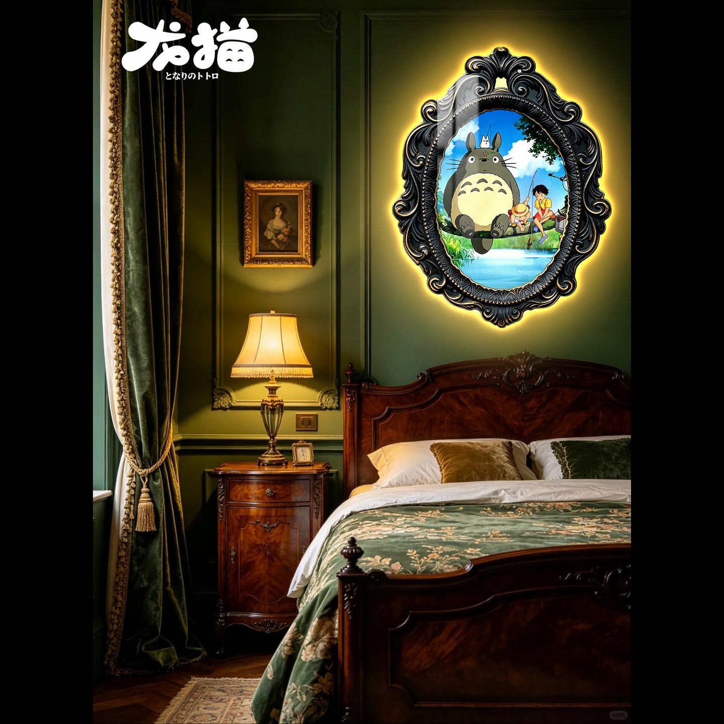 【預購】宮崎駿 復古龍貓-燈帶畫 X 阿喵畫社3