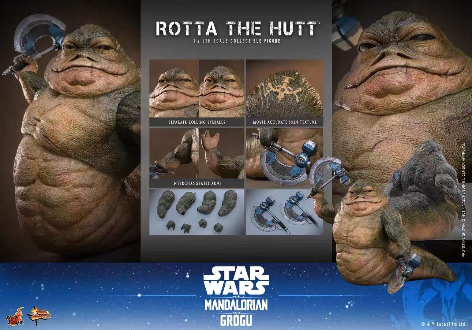 【預購】《曼達洛人與古古》MMS885赫特人羅塔 X HotToys2