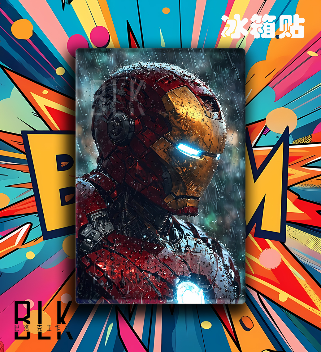 【預購】Marvel漫威《雨之鋼鐵人》動漫裝飾畫&冰箱貼 X 巴洛克工作室3