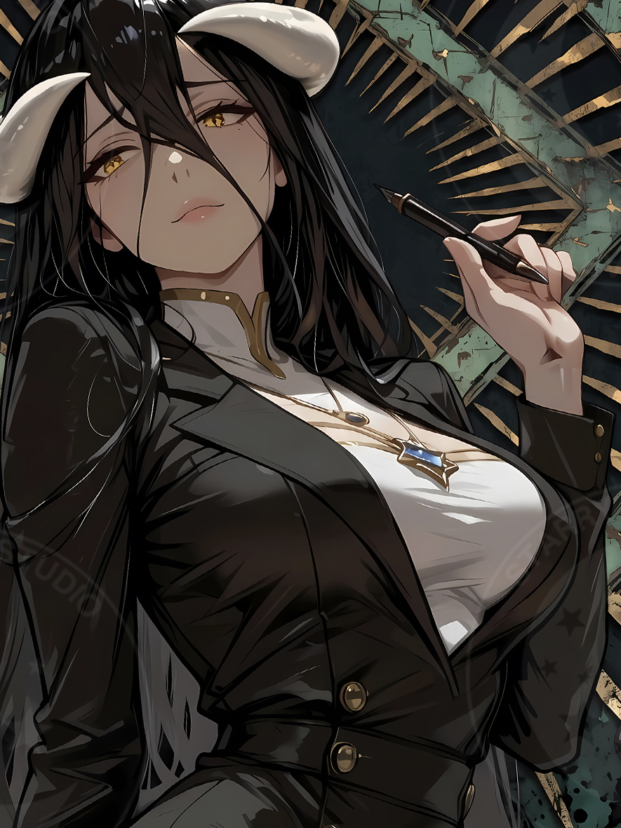 【預購】OVERLORD《秘書雅兒貝德》動漫裝飾畫 X 星空工作室5