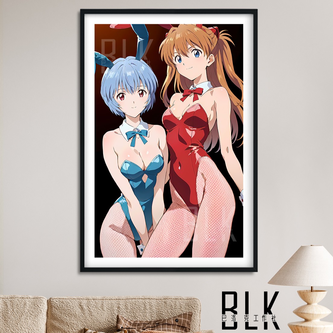 【預購】Eva《兔女郎香綾》動漫裝飾畫&冰箱貼 X 巴洛克工作室1