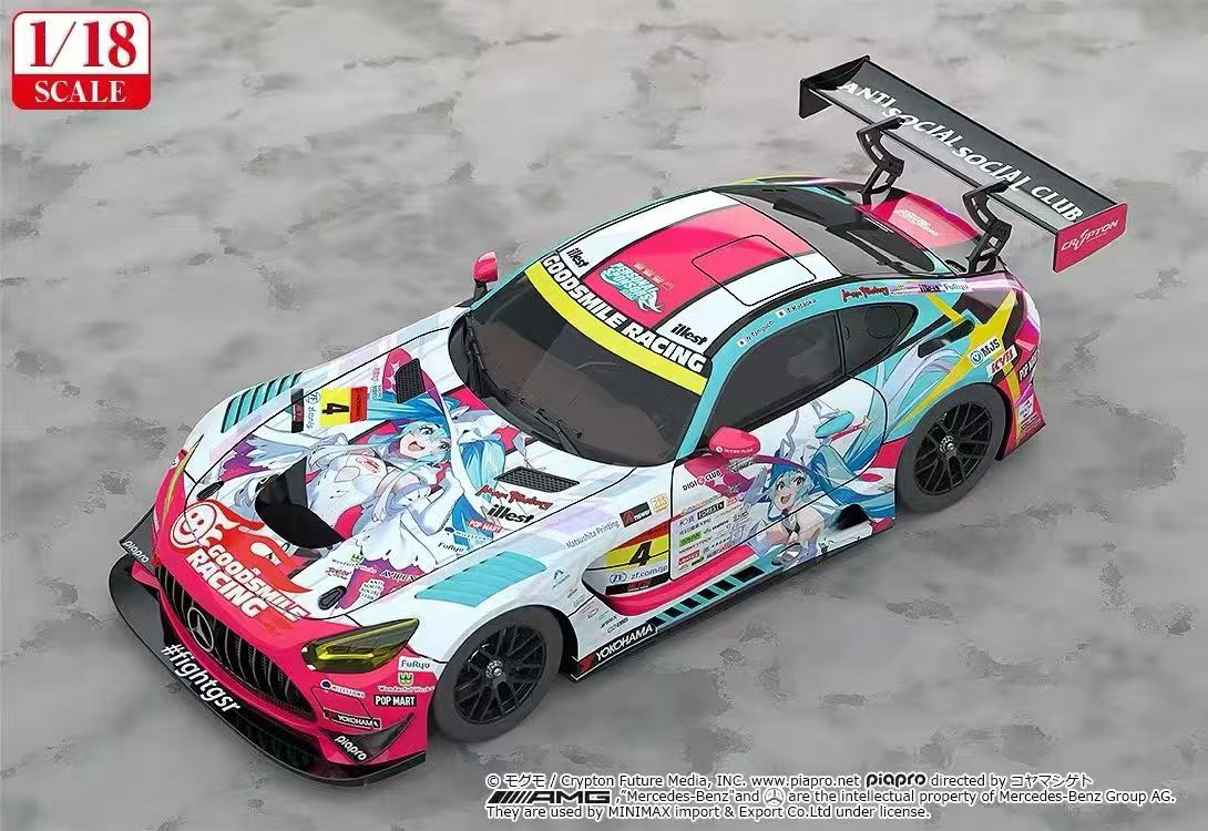 【售罄展示追加請私訊客服@toystationtw】Good Smile 初音未來 AMG 開幕戰痛車 車模 Ver. 再版 X GSC2