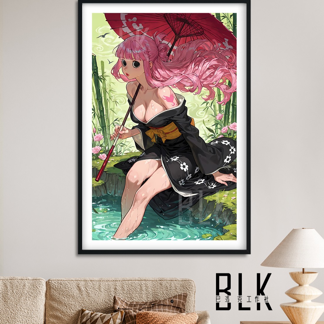 【預購】海賊王《和風佩羅娜》裝飾畫&冰箱貼 X 巴洛克工作室1