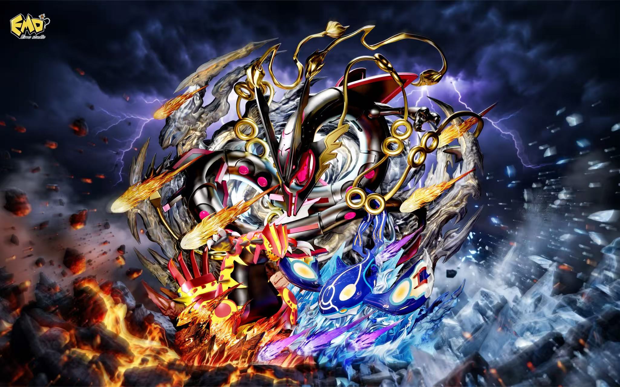 【預購】寶可夢 畢業雕像神獸系列002 三神 X Emo3