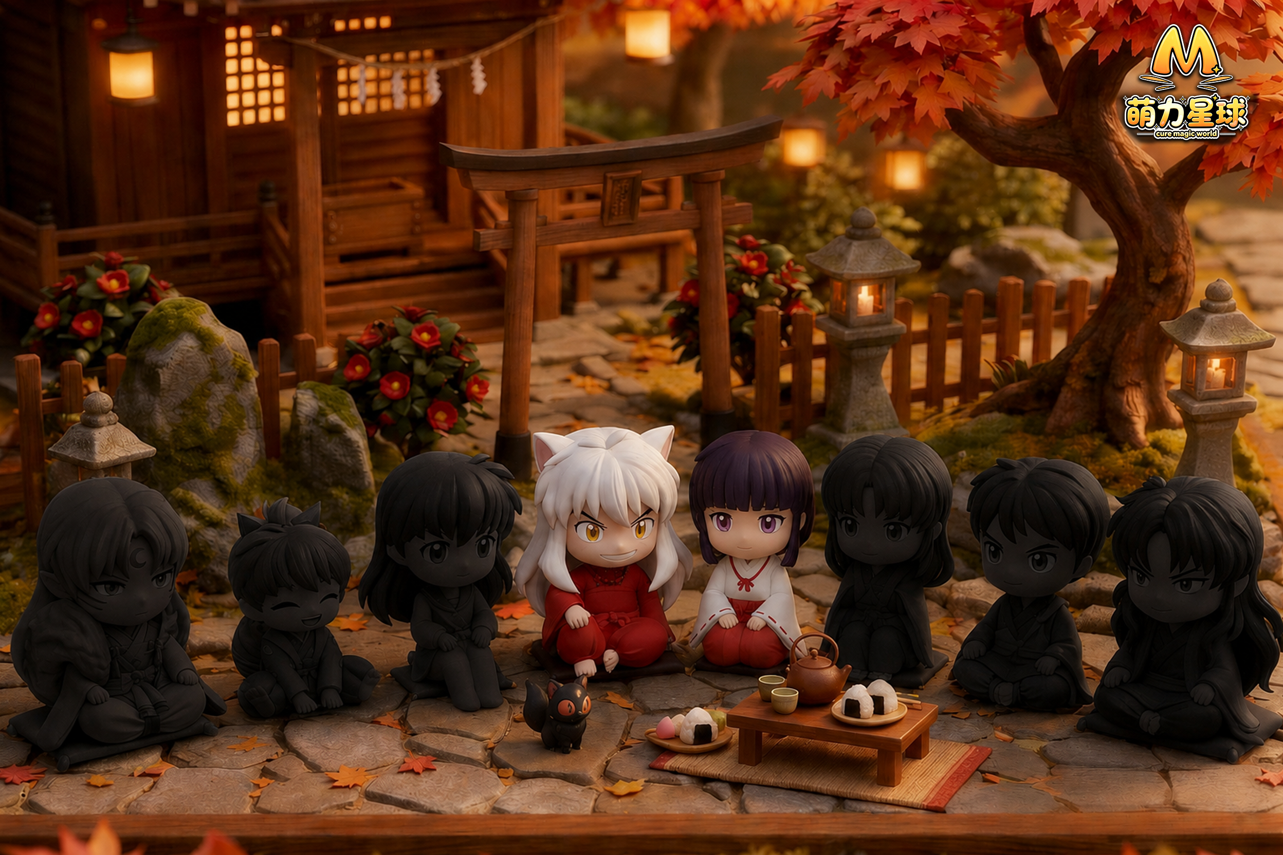 【售罄展示追加請私訊客服@toystationtw】犬夜叉·咧嘴茶座&桔梗·巫女祈願 X 萌力星球2