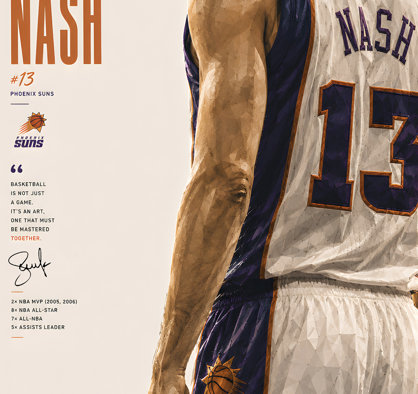 【預購】NBA《背影納什》裝飾畫 X H2工作室5