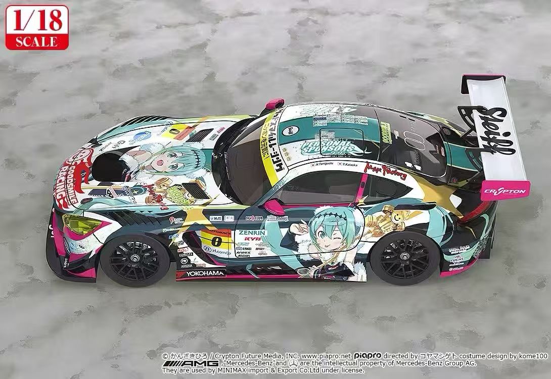 【售罄展示追加請私訊客服@toystationtw】Good Smile 初音未來 AMG 開幕戰痛車 車模 Ver. 再版 X GSC3
