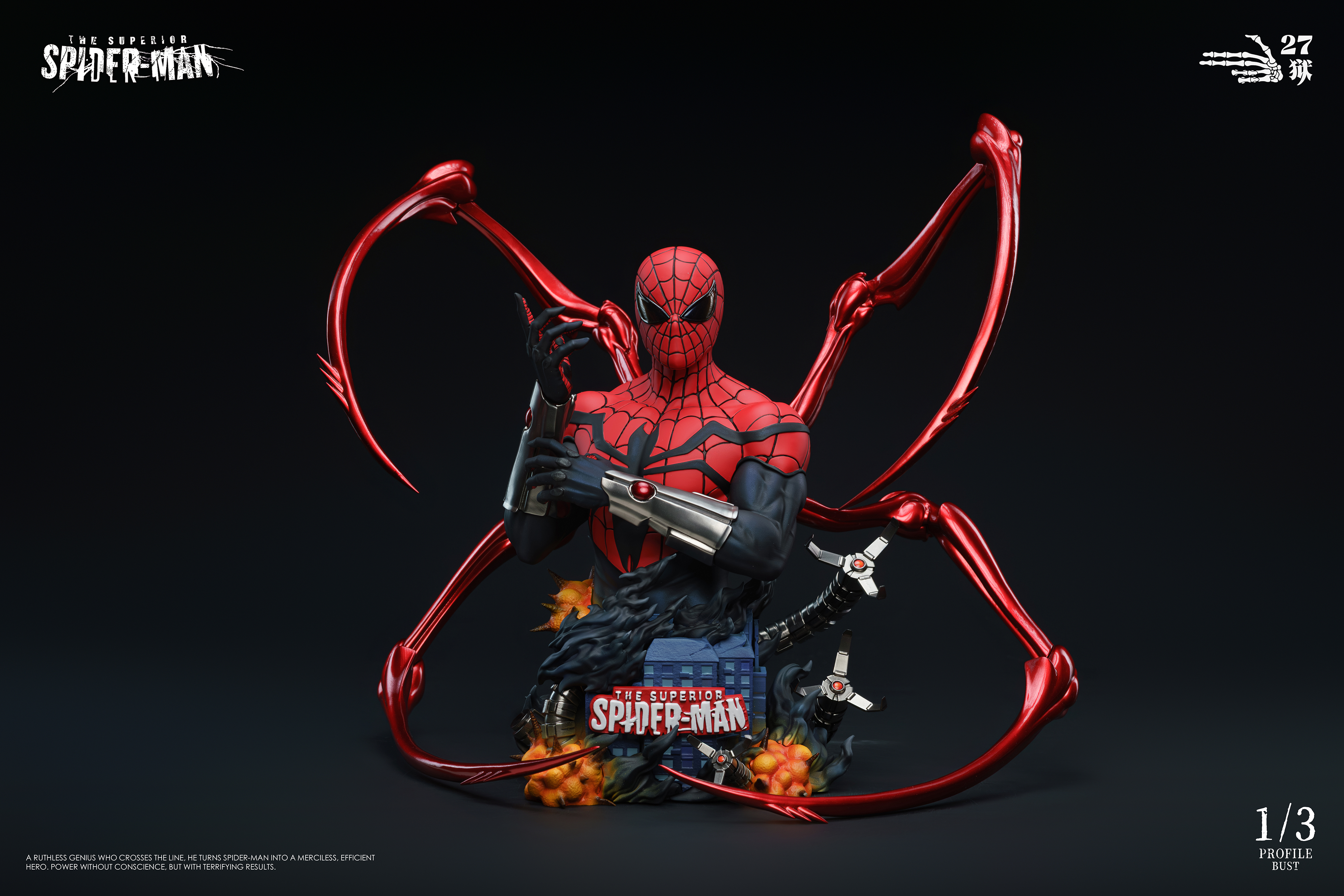 【預購】Marvel漫威 半身像第三彈 究極蜘蛛人-章帕克 X 27獄2