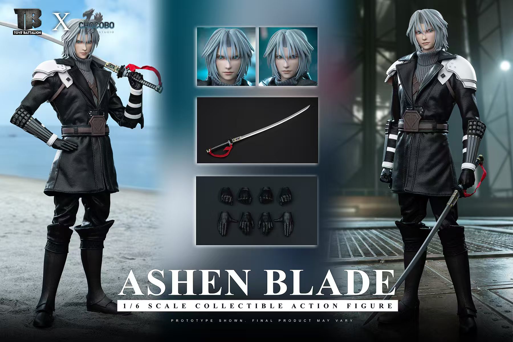 【預購】Ashen Blade 灰白之刃 1/6可動兵人 TB033 X TOYS BATTALION+陸行鳥2
