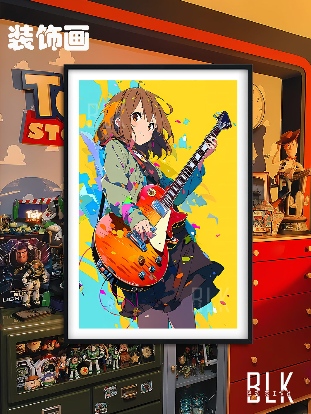 【預購】輕音少女《炫彩平澤唯》動漫裝飾畫&冰箱貼 X 巴洛克工作室4