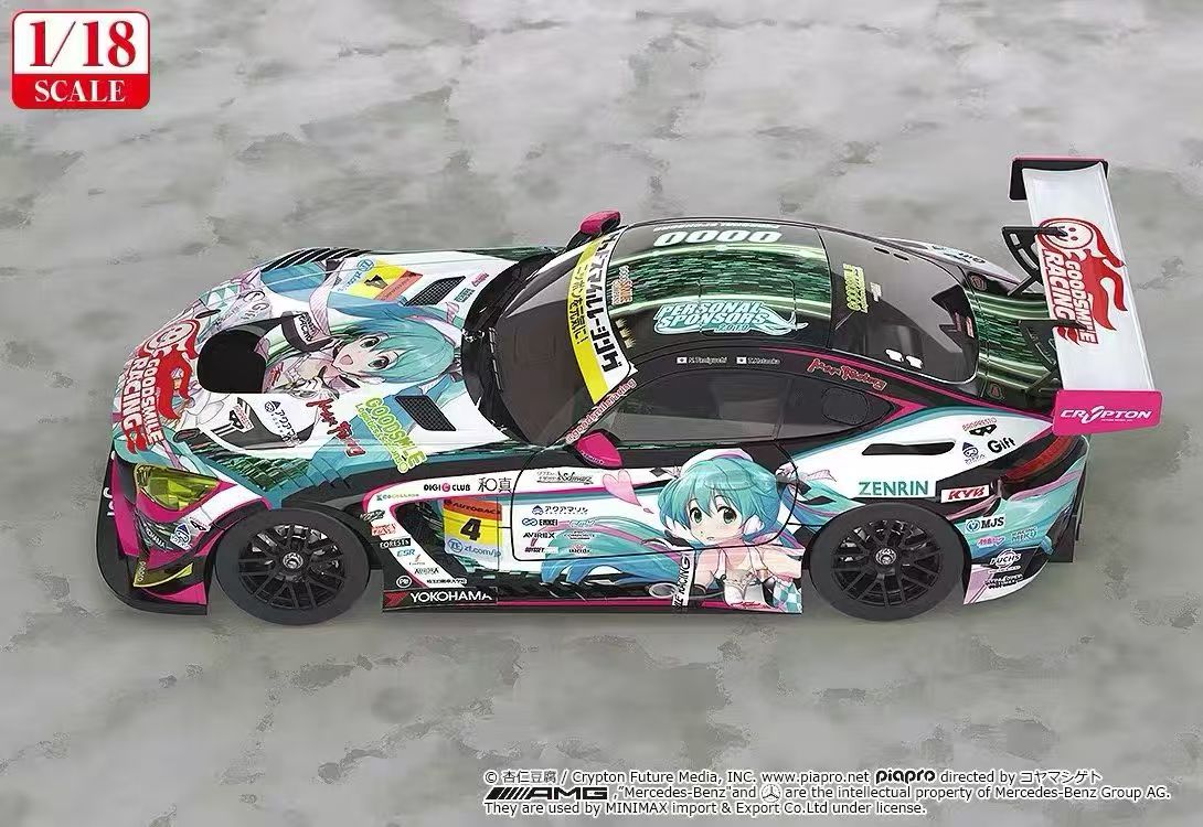 【售罄展示追加請私訊客服@toystationtw】Good Smile 初音未來 AMG 開幕戰痛車 車模 Ver. 再版 X GSC7
