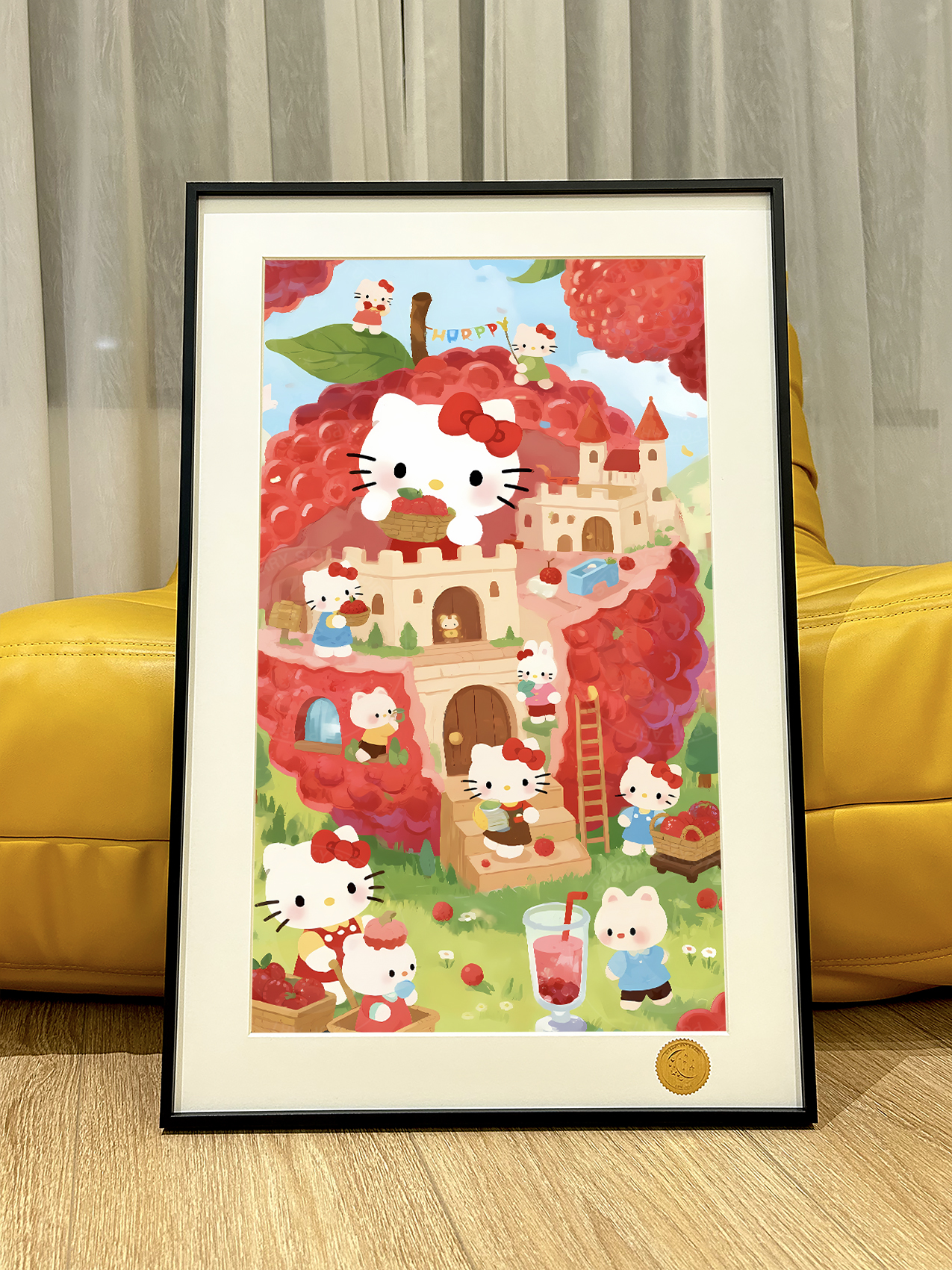 【預購】Hello Kitty《荔枝kitty》動漫裝飾畫 X 星空工作室3