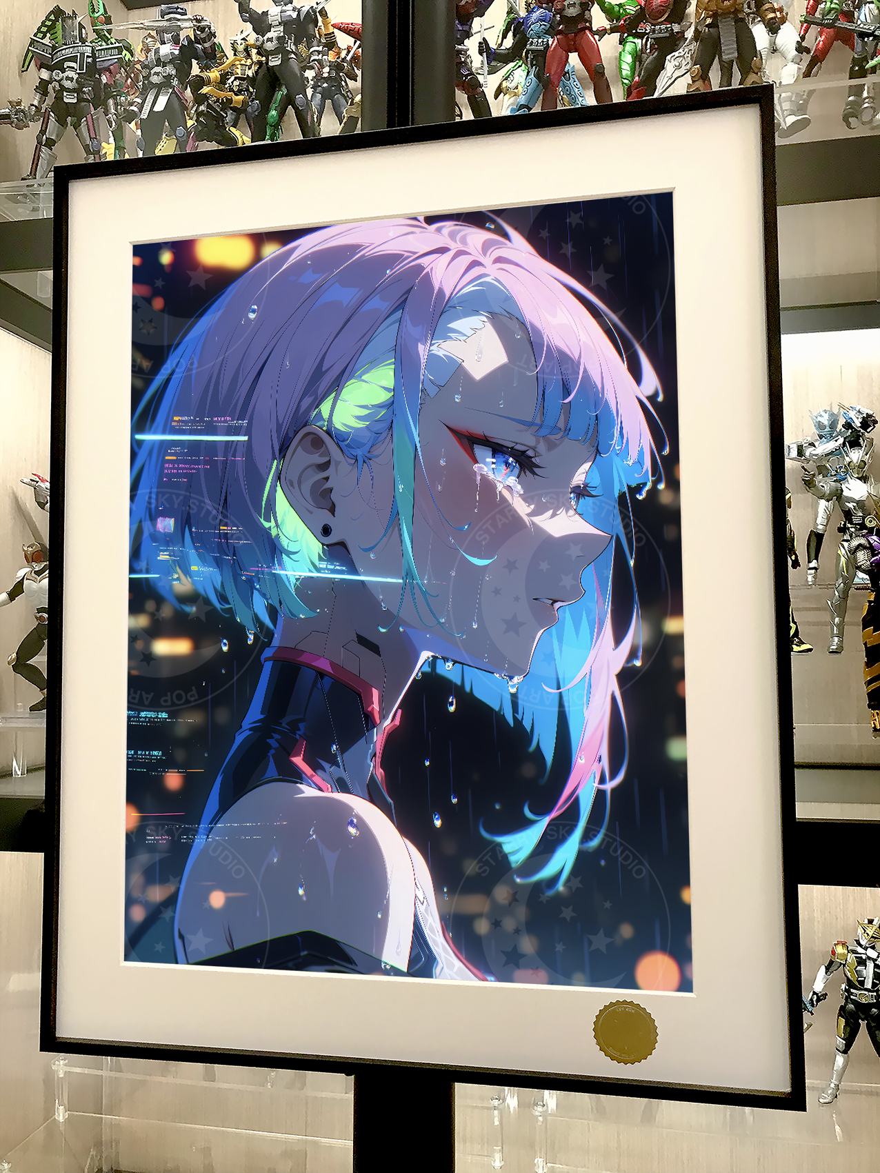 【預購】賽博朋克邊緣行者《露西之淚》動漫裝飾畫 X 星空工作室2