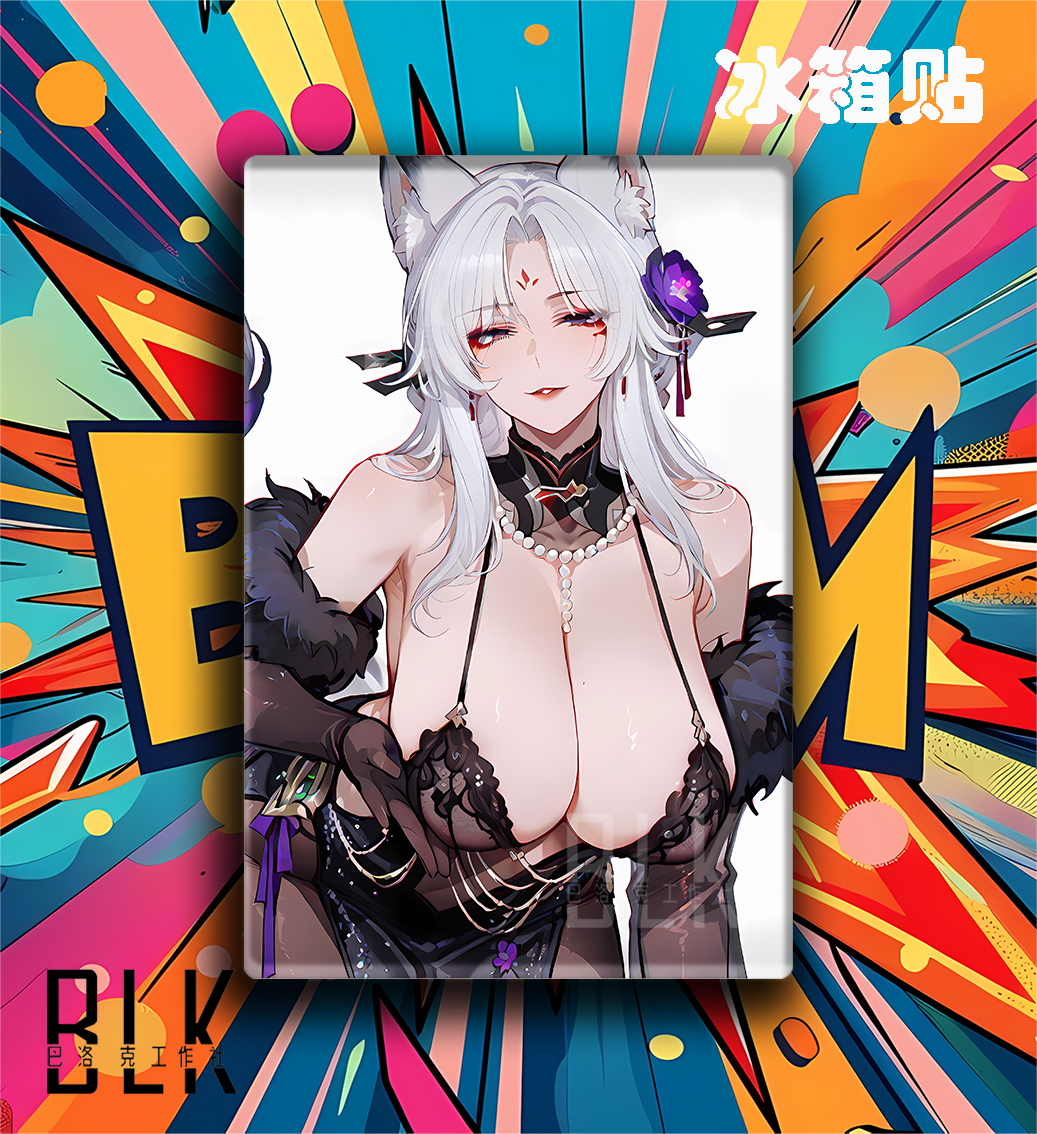 【預購】塵白禁區《吊帶朧嫣》動漫裝飾畫&冰箱貼 X 巴洛克工作室3