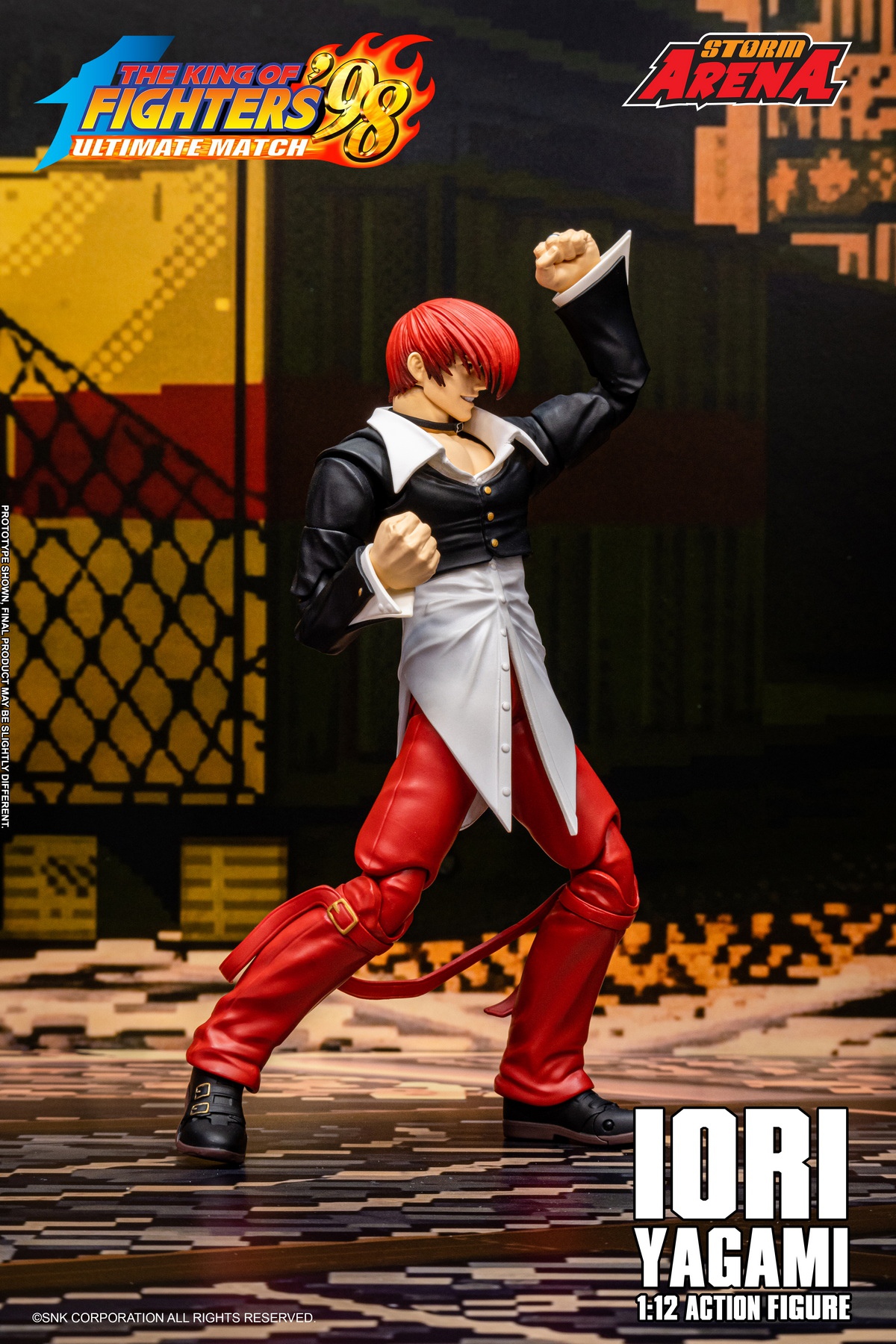 【售罄展示追加請私訊客服@toystationtw】拳皇98UM IORI YAGAMI 八神庵 KFSA04 X Storm Collectibles11