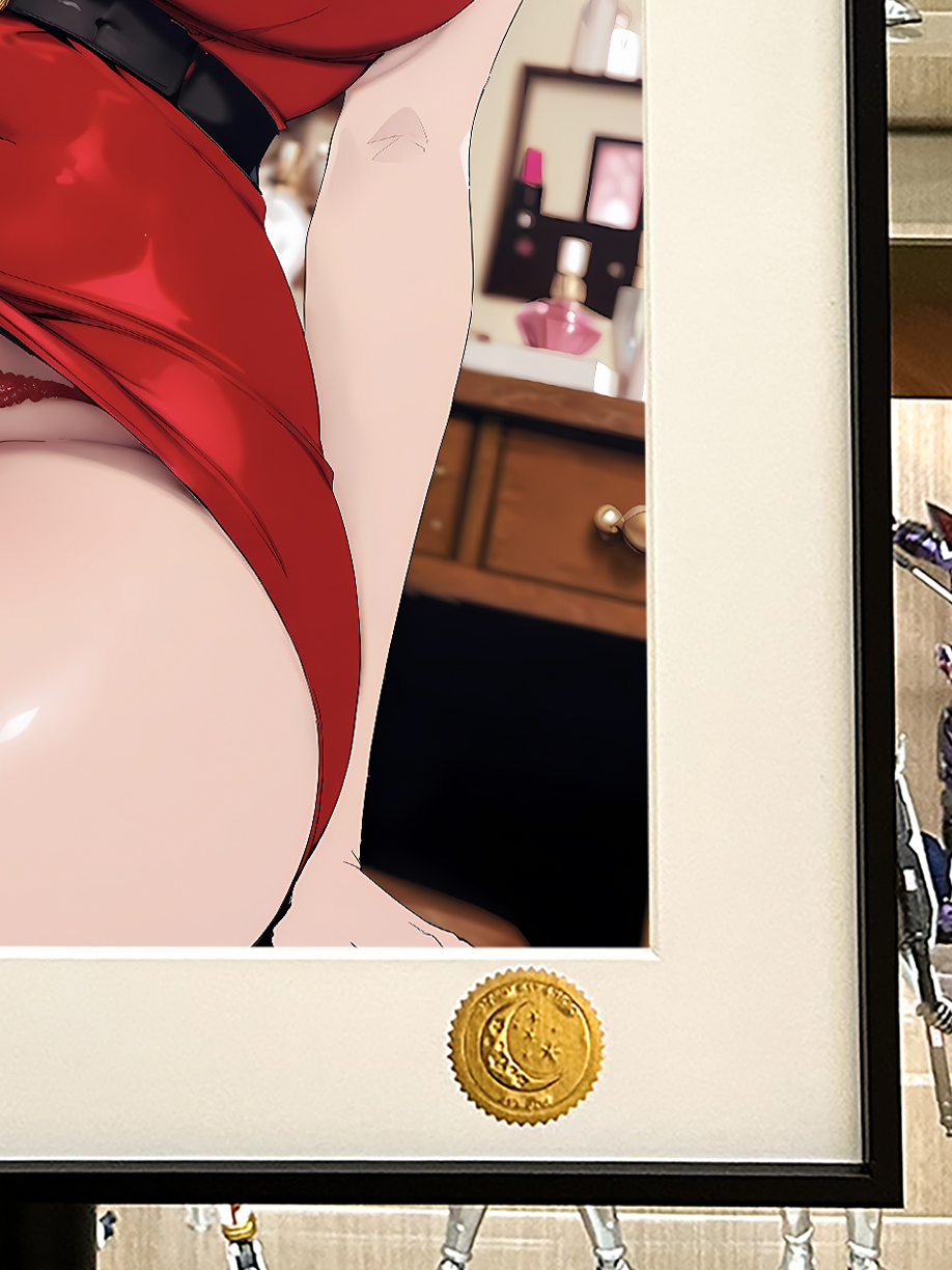 【預購】美麗新世界《紅花金美庭》動漫裝飾畫 X 星空工作室4