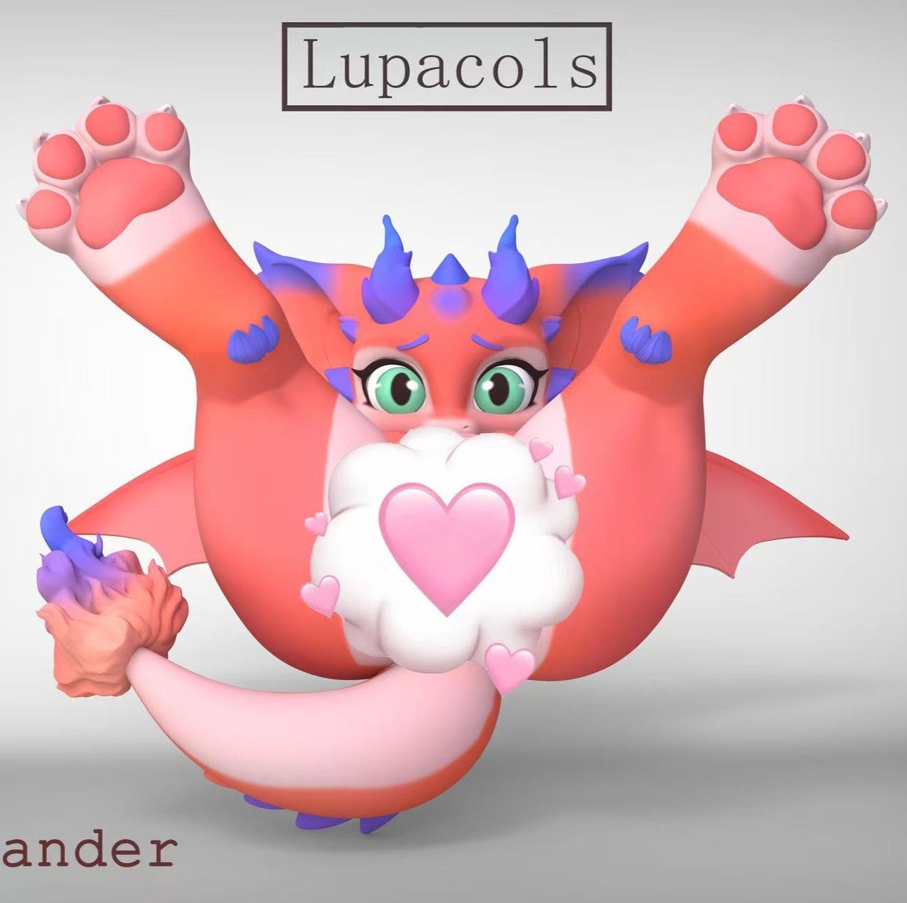 【預購】福瑞(Furry)小火龍 X Lupacols-Studio1