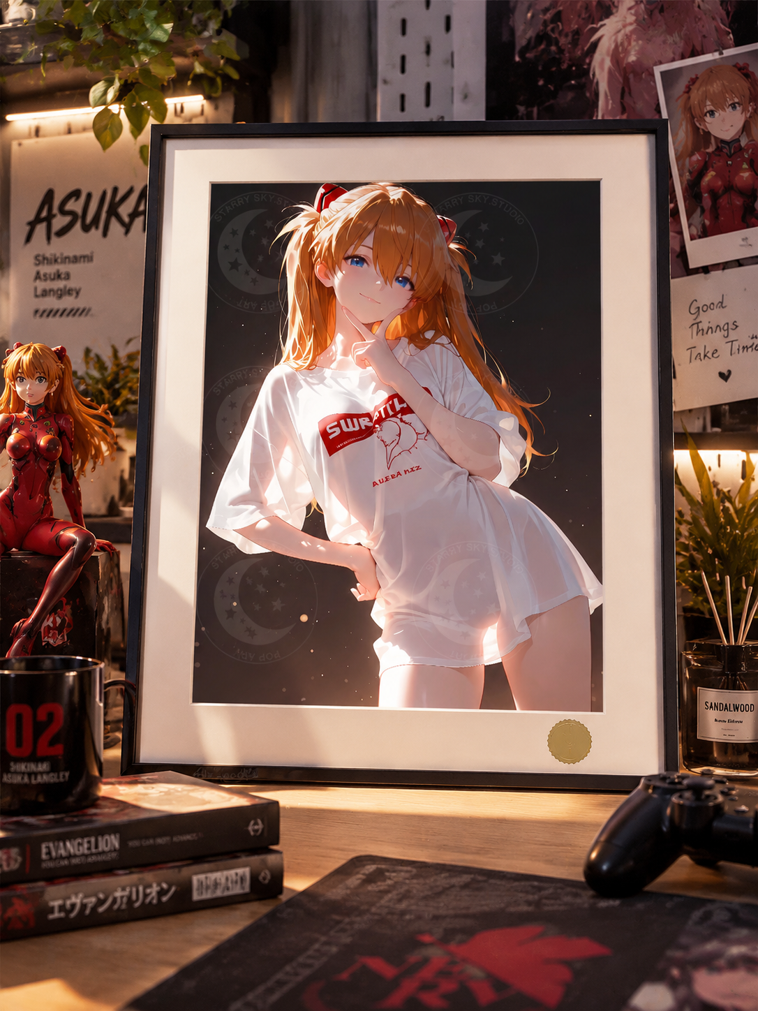 【預購】Eva新世紀福音戰士《光影明日香》動漫裝飾畫 X 星空工作室2