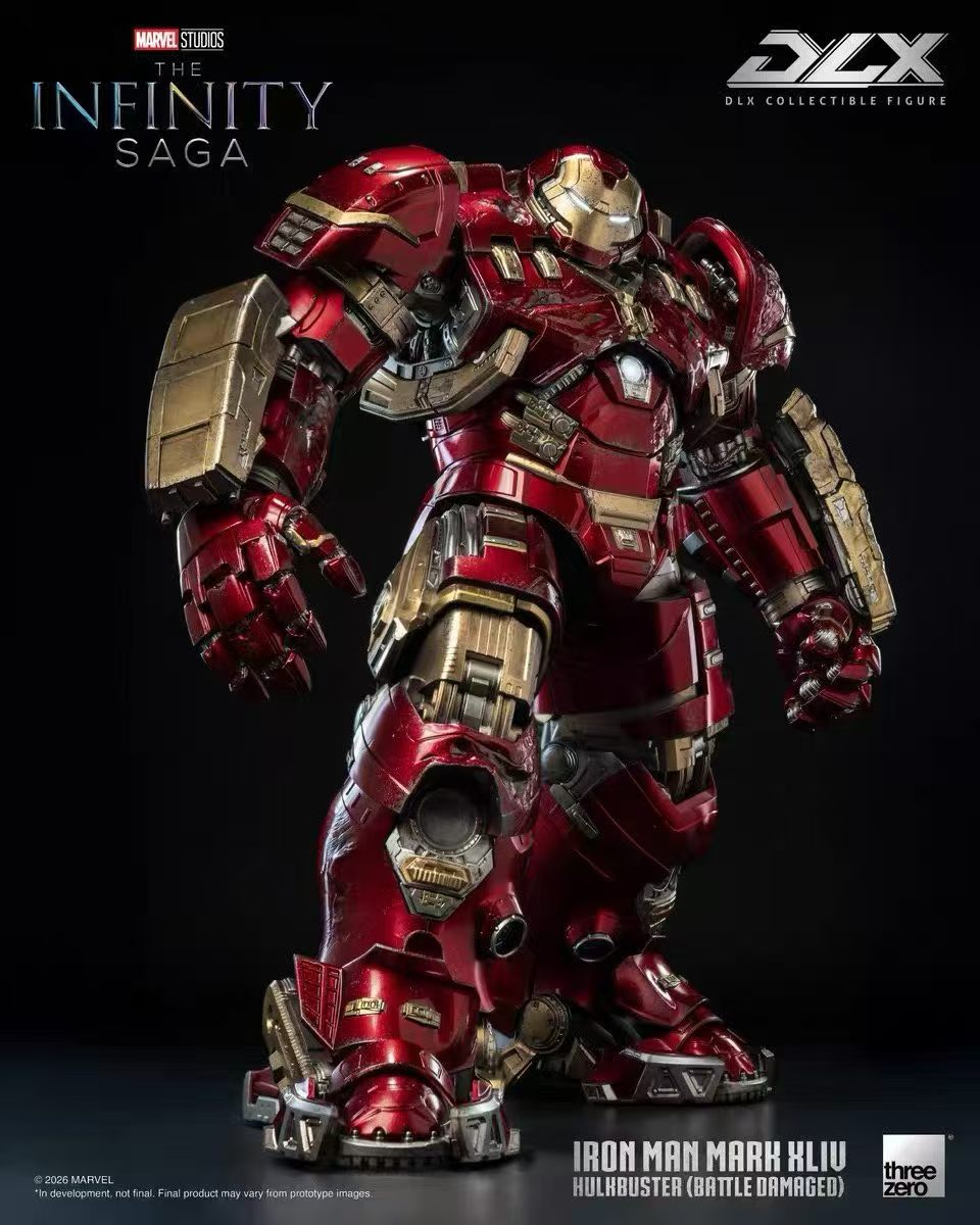 【售罄展示追加請私訊客服@toystationtw】Marvel漫威 DLX鋼鐵人Mark 44 反浩克裝甲 戰損版 3Z09190C0 X Threezero8