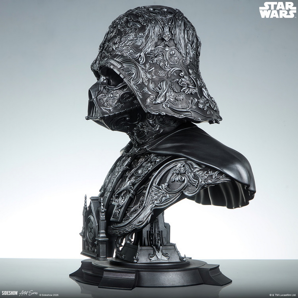 【售罄展示追加請私訊客服@toystationtw】星球大戰 黑武士 Darth Vader 達斯·維達 藝術胸像 200664 X Sideshow9