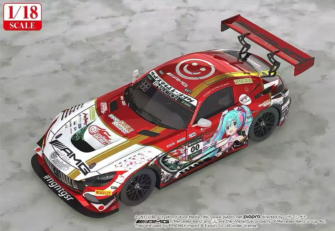 【售罄展示追加請私訊客服@toystationtw】Good Smile 初音未來 AMG 開幕戰痛車 車模 Ver. 再版 X GSC10