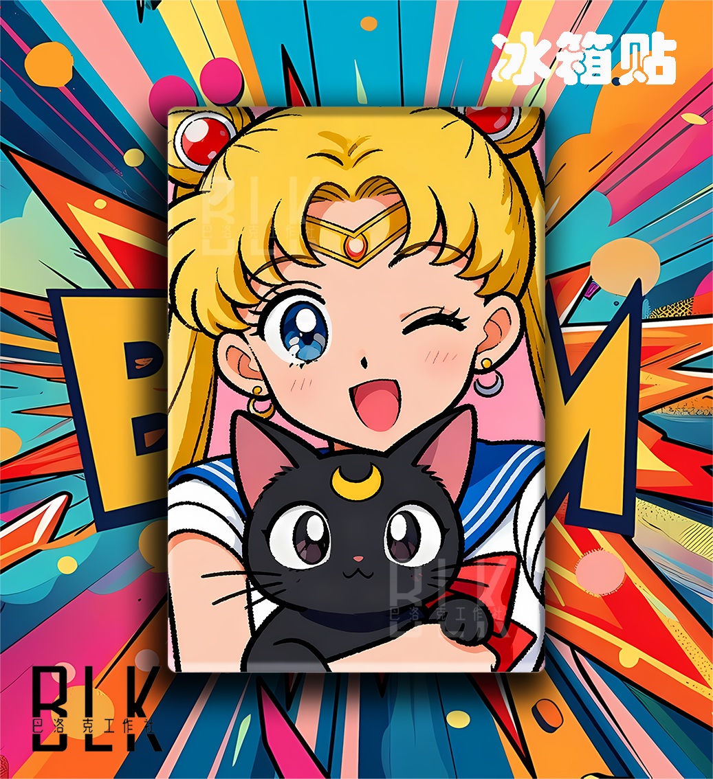 【預購】美少女戰士《貓咪月野兔》動漫裝飾畫&冰箱貼 X 巴洛克工作室3