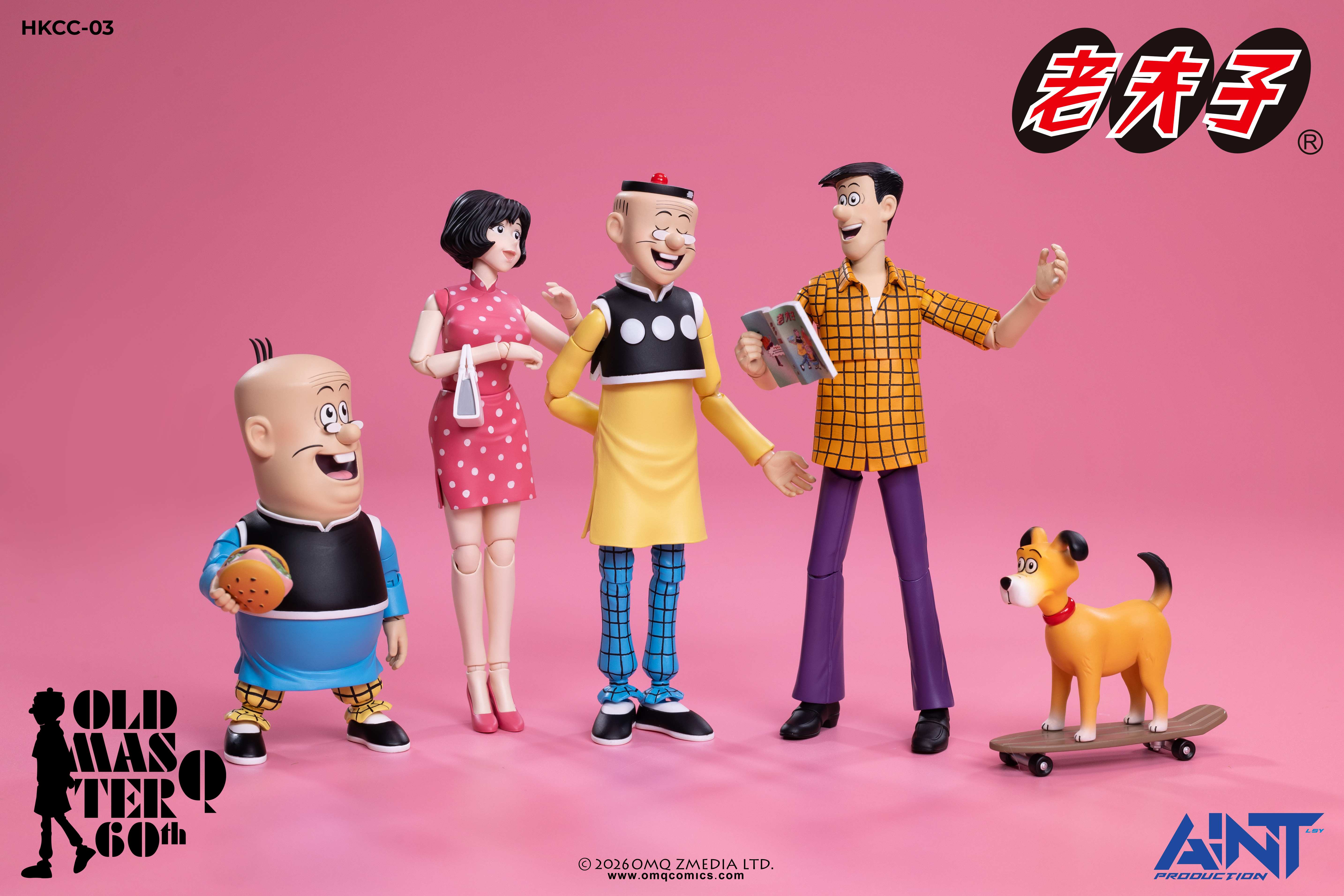 【售罄展示追加請私訊客服@toystationtw】老夫子60週年 HKCC-03 1/12秦先生及陳小姐套裝 X AINT Production8