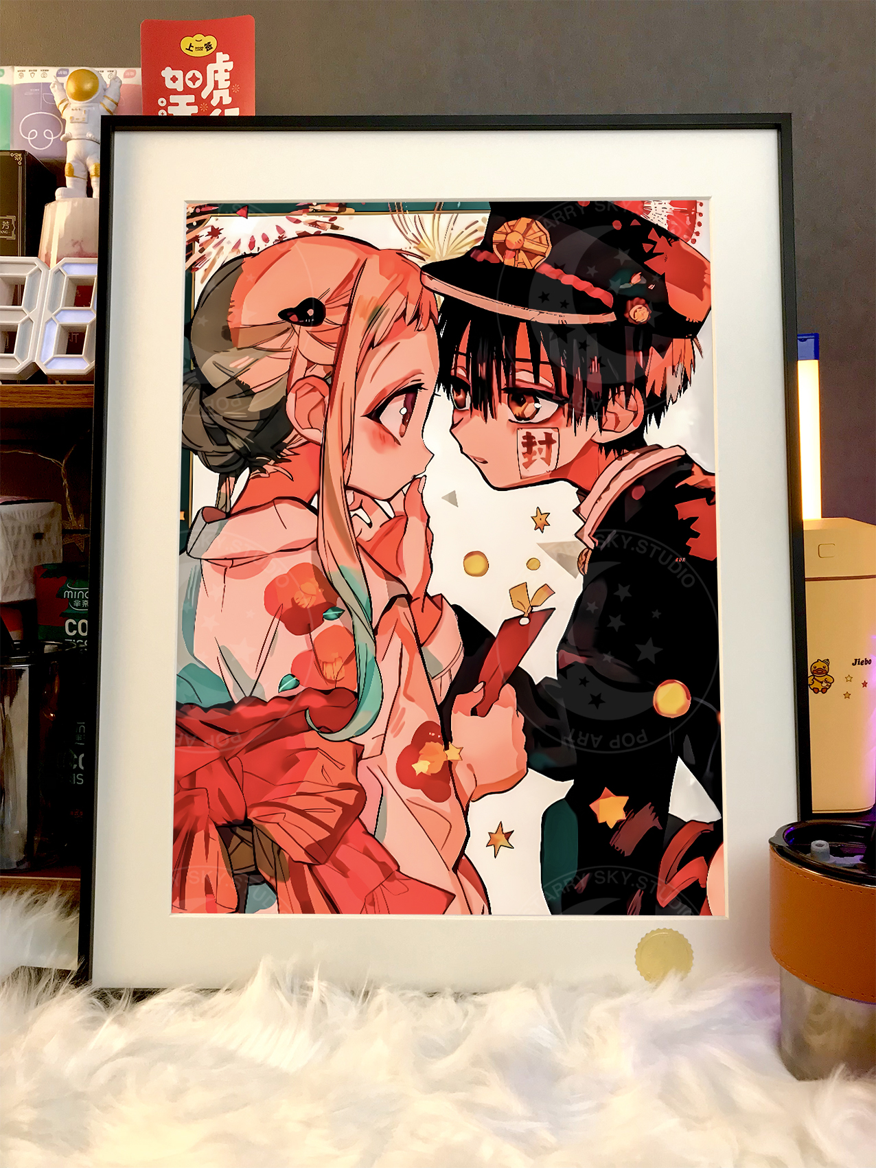 【預購】《地縛兩小隻》動漫裝飾畫 X 星空工作室4