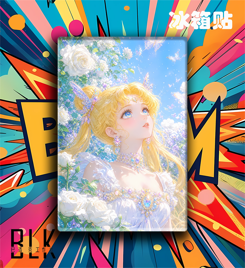 【預購】美少女戰士《白花水兵月》動漫裝飾畫&冰箱貼 X 巴洛克工作室3