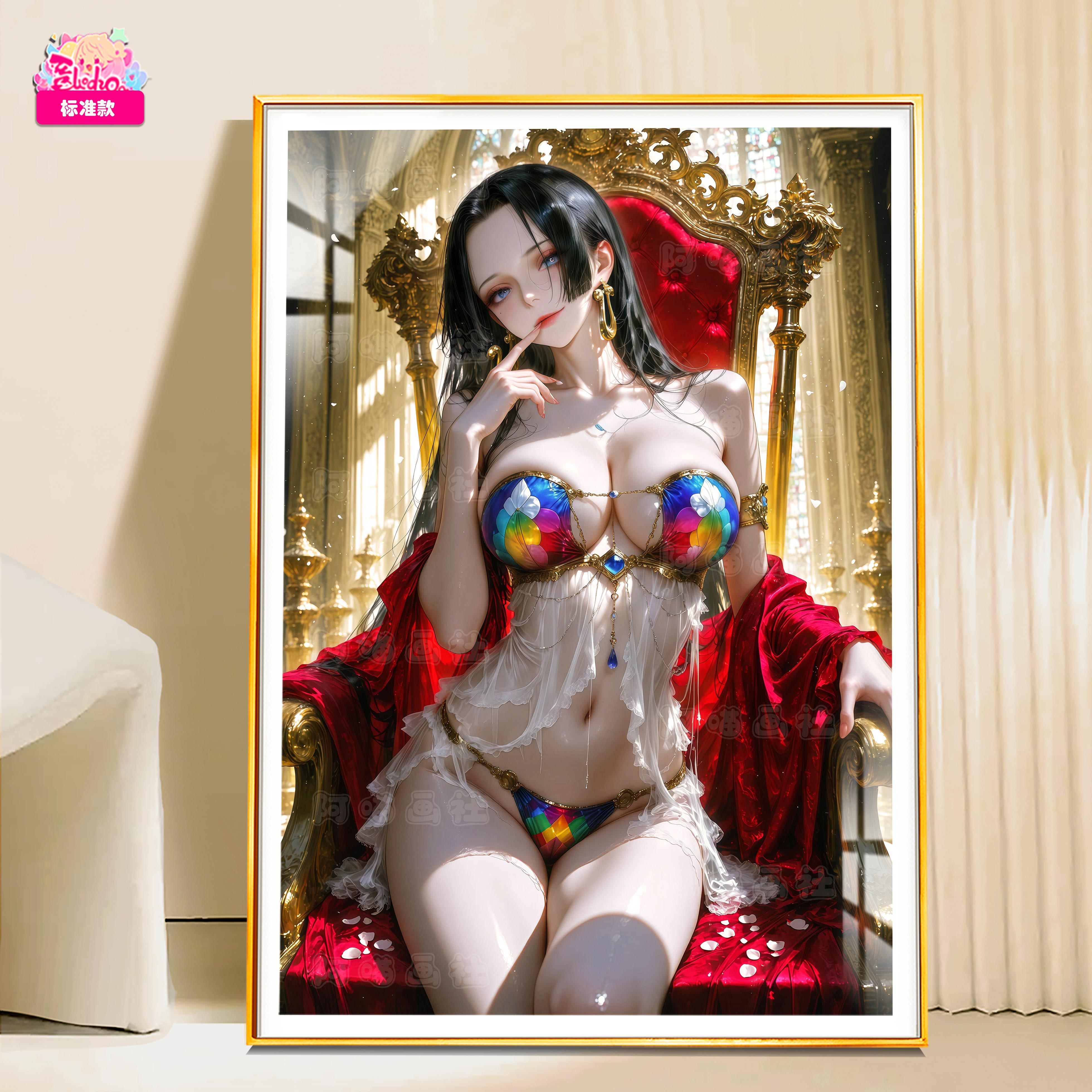 【預購】海賊王 彩鱗公主-女帝漢庫克 8k主題超清裝飾畫 X 阿喵畫社1