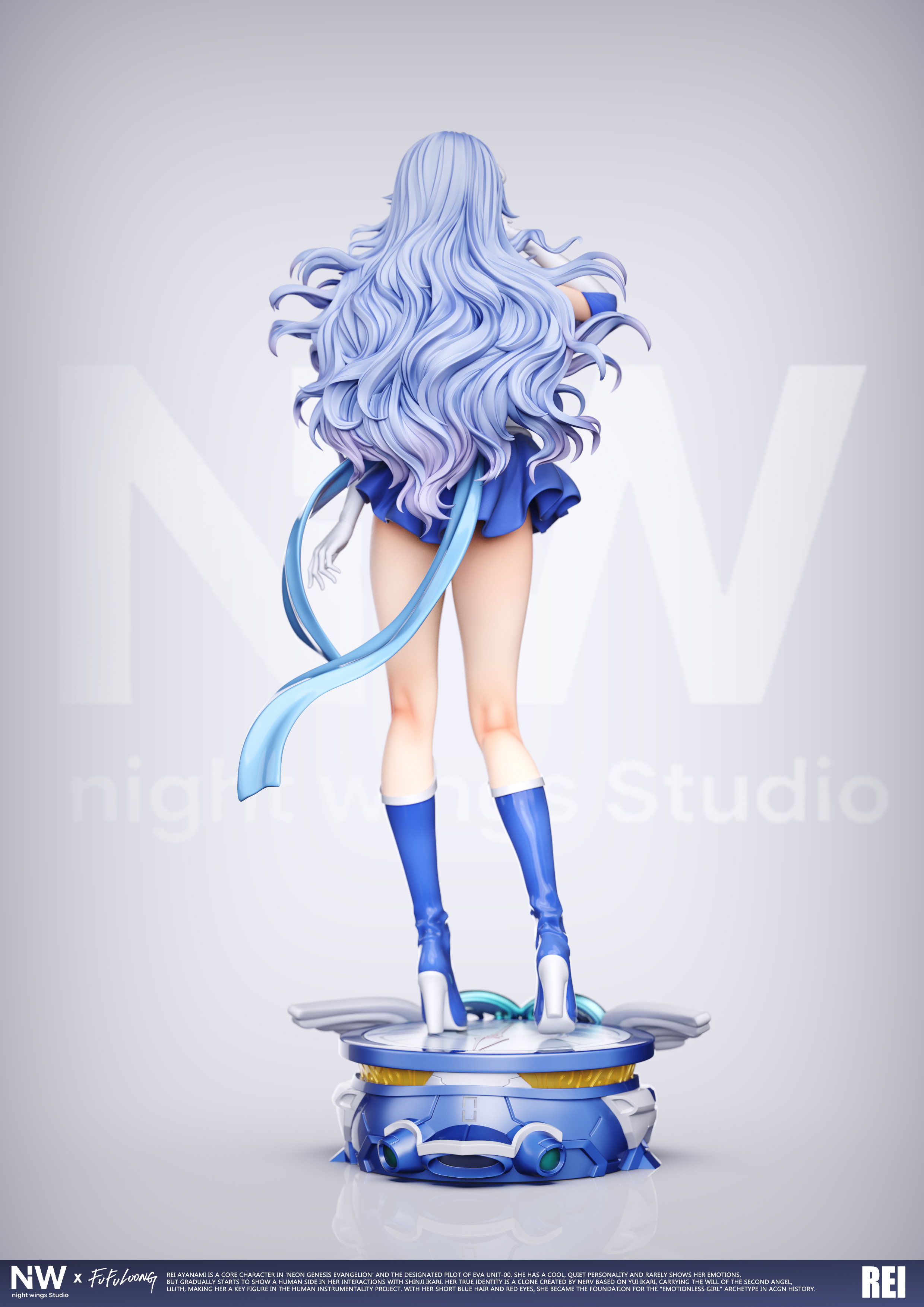 【售罄展示追加請私訊客服@toystationtw】Eva新世紀福音戰士 雙比例 雙版本 美少女綾波零 X Night Wing-Studio3