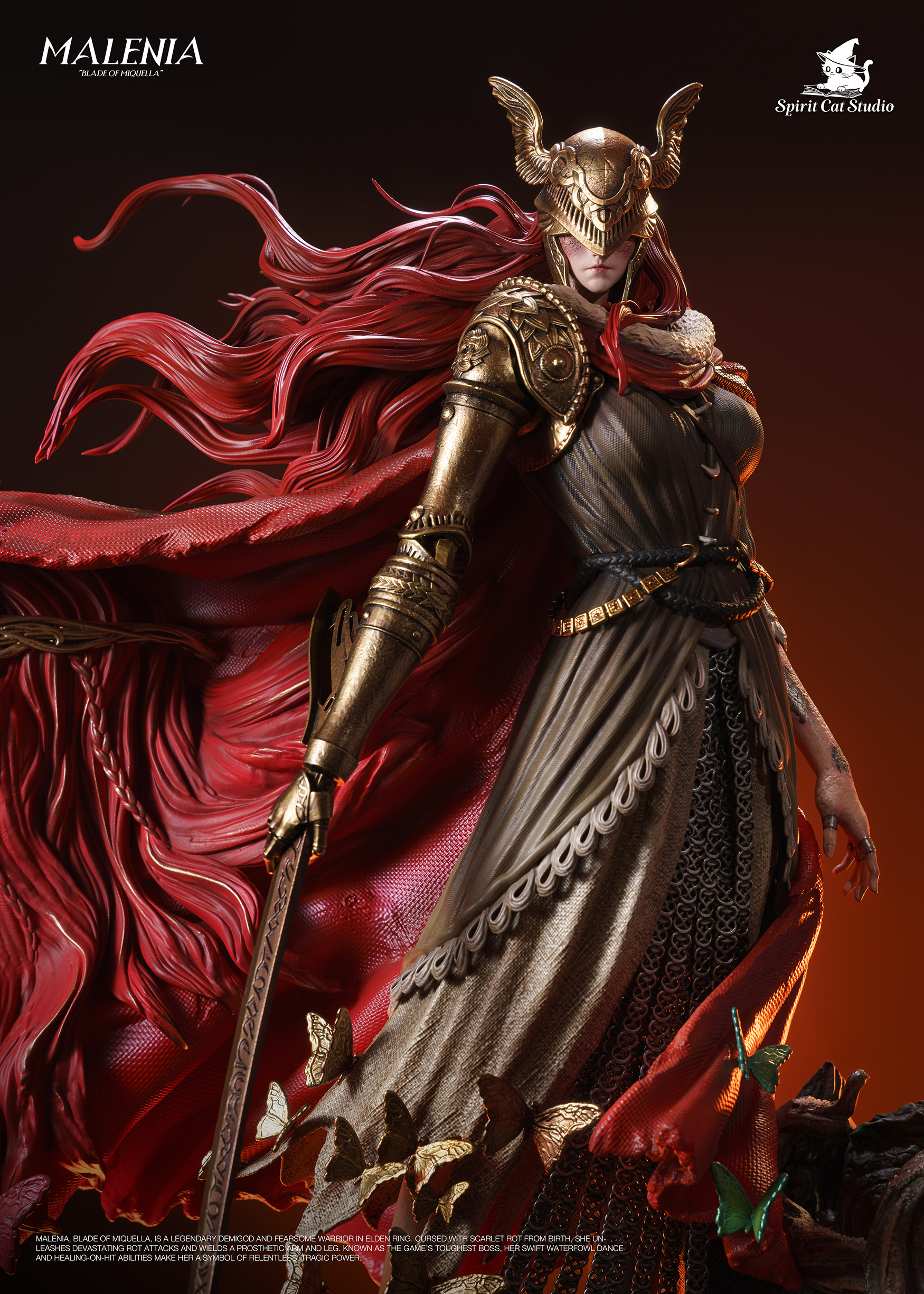 【預購】艾爾登法環 女武神-瑪蓮妮亞 X Spirit Cat靈貓造物11