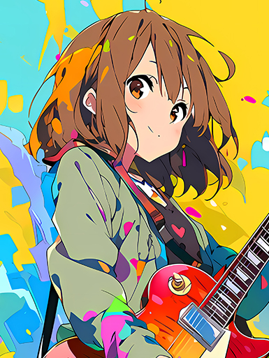 【預購】輕音少女《炫彩平澤唯》動漫裝飾畫&冰箱貼 X 巴洛克工作室5