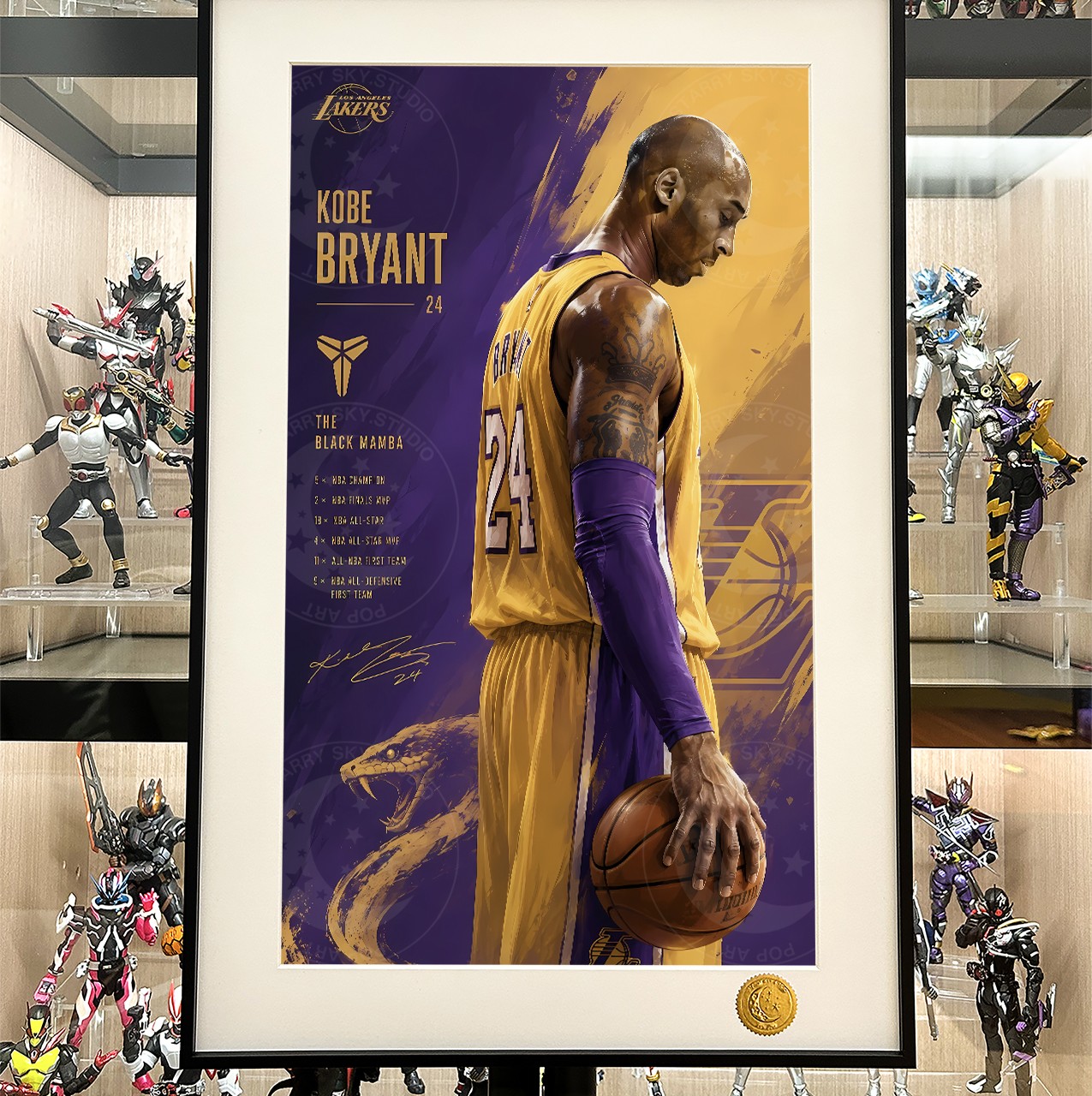 【預購】NBA 《謝幕科比》動漫裝飾畫 X 星空工作室1