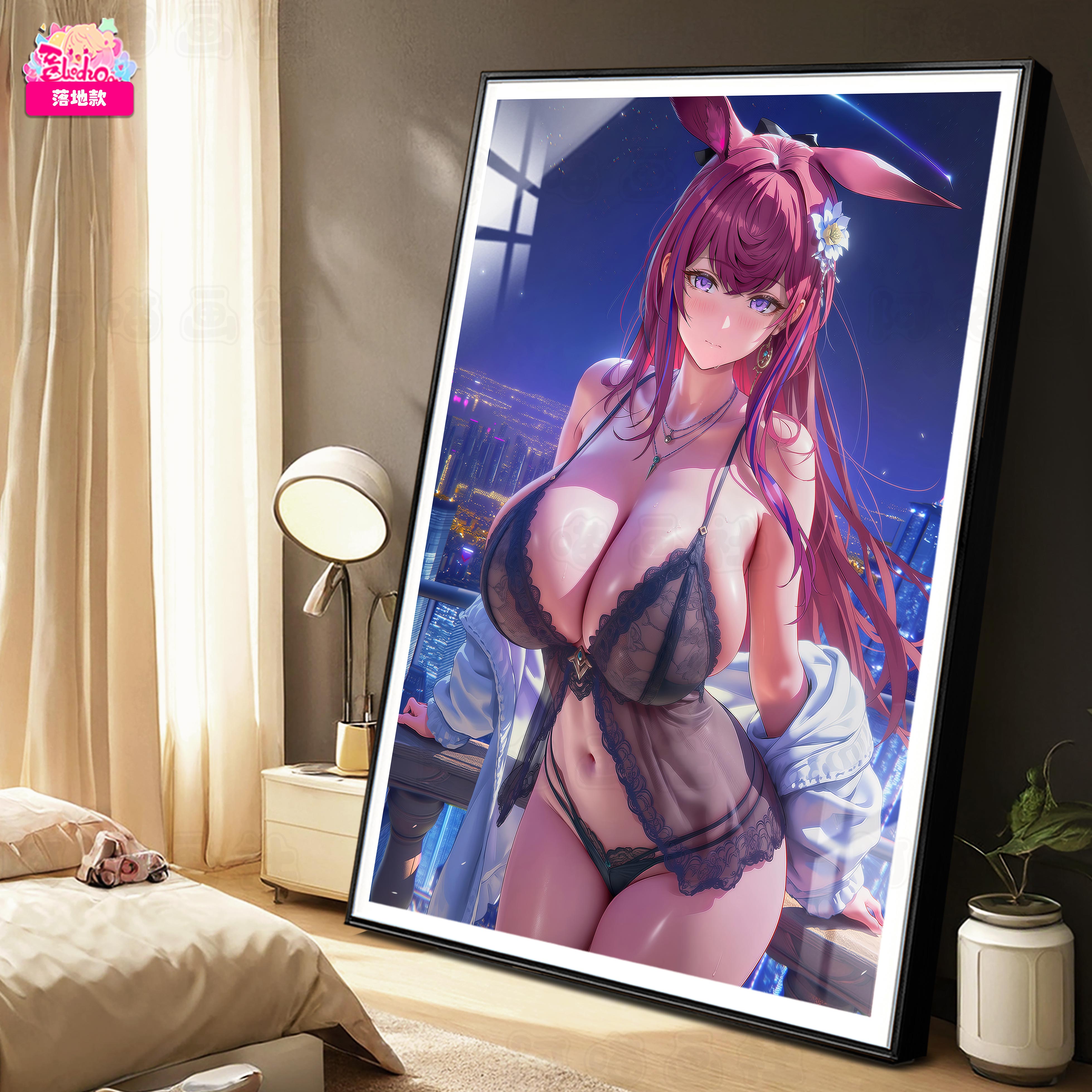 【預購】墨紗韻 兔女郎安賽爾 12K主題超清裝飾畫 X 阿喵畫社2