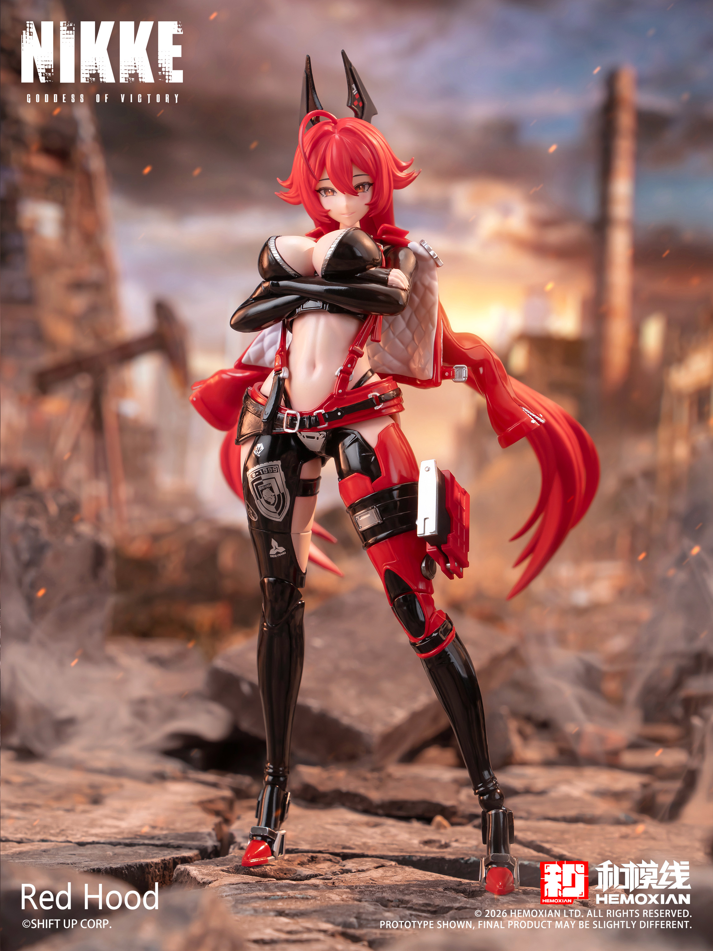 【售罄展示追加請私訊客服@toystationtw】NIKKE勝利女神 拼裝可動模型 小紅帽 X 和模線6