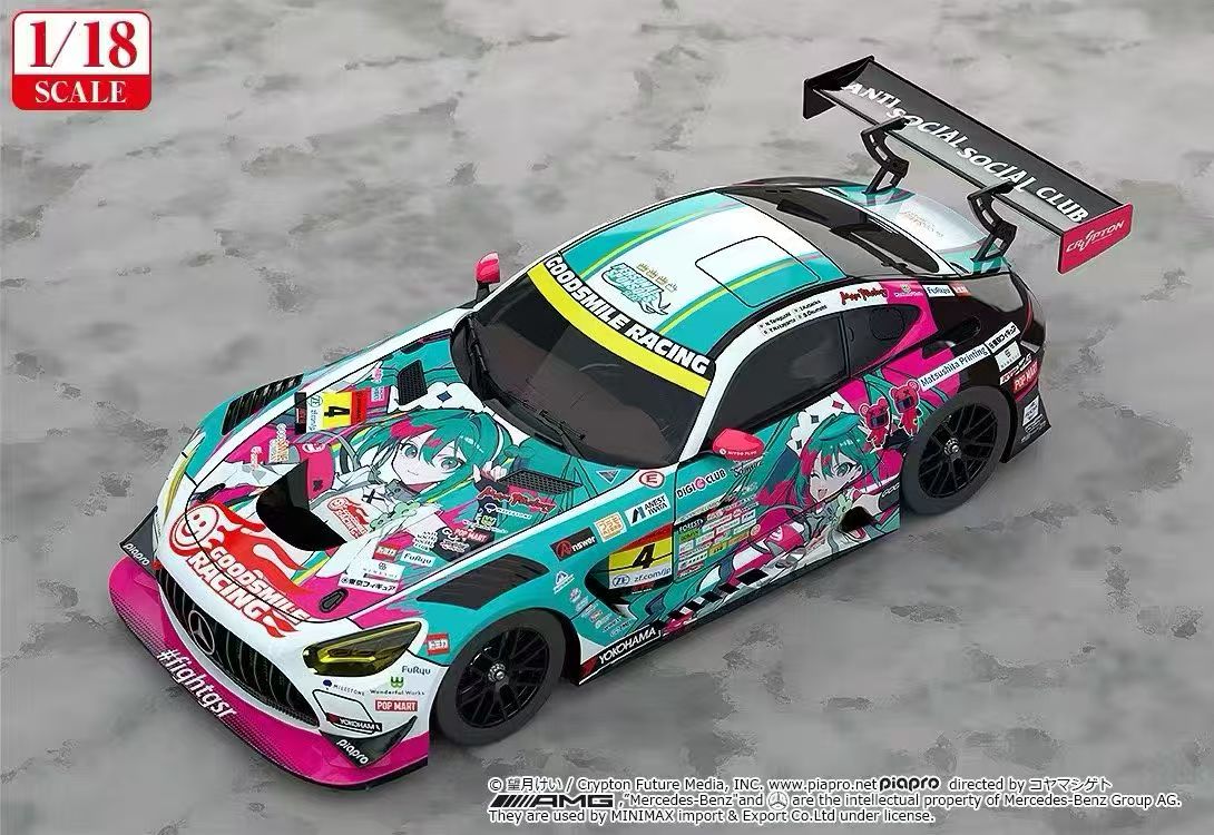 【售罄展示追加請私訊客服@toystationtw】Good Smile 初音未來 AMG 開幕戰痛車 車模 Ver. 再版 X GSC5