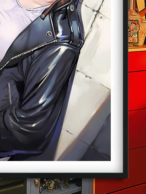 【預購】在超市後門吸煙的二人《憂郁山田》動漫裝飾畫&冰箱貼 X 巴洛克工作室6
