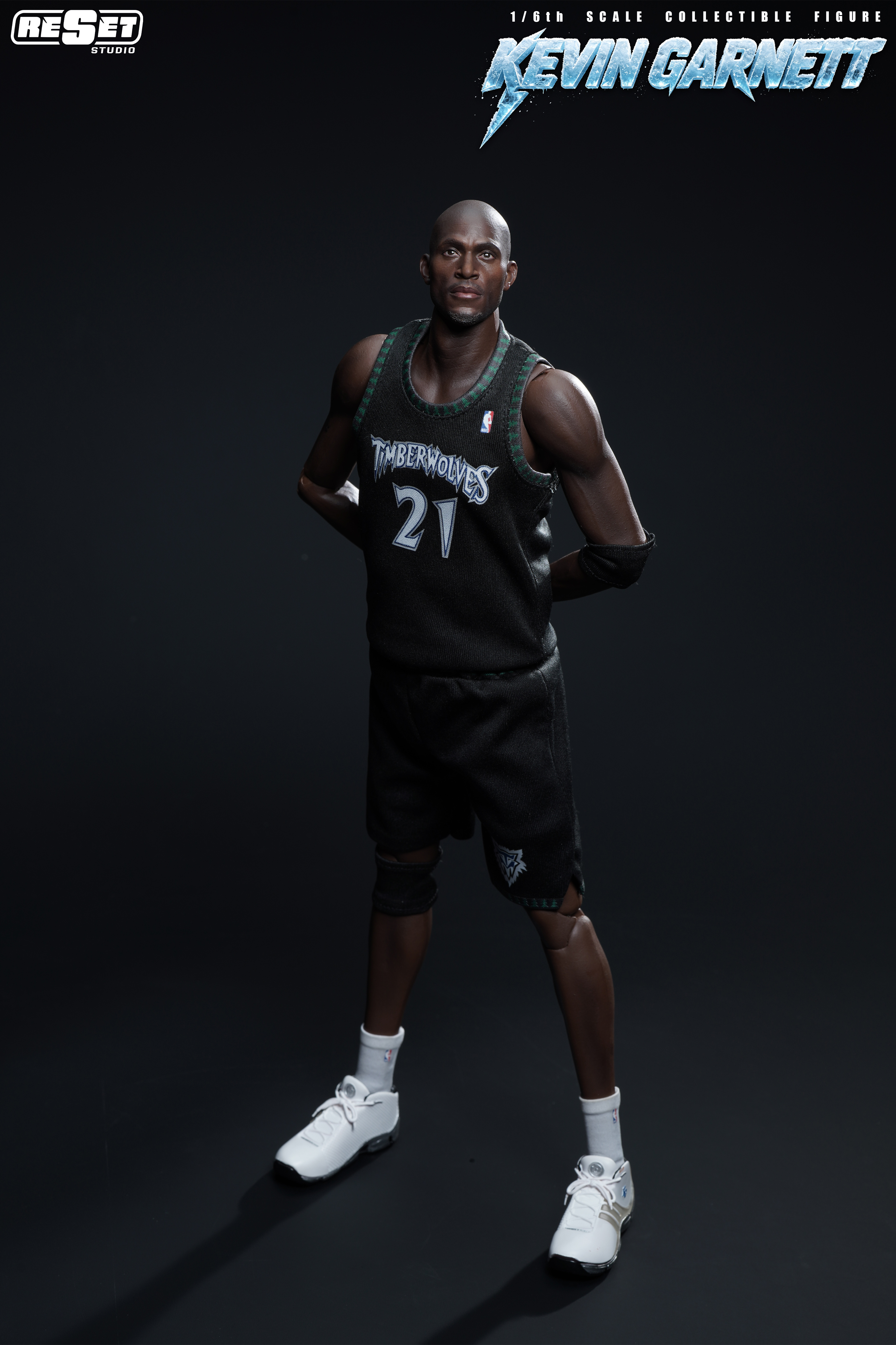 【預購】NBA 1/6收藏級可動人偶套裝 可動眼 森林狼MVP加內特 X Reset-Studio7