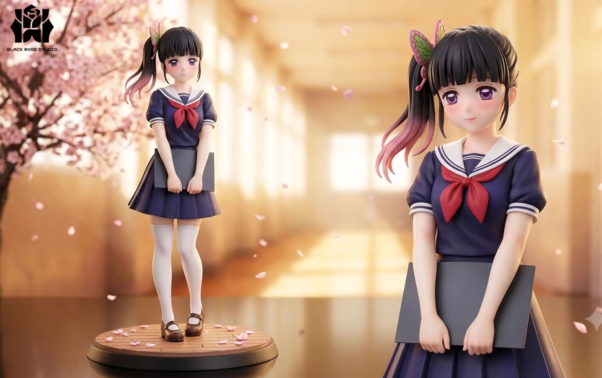 【預購】鬼滅之刃 校園版·午後邂逅 栗花落香奈乎&蝴蝶香奈惠 X 黑玫瑰工作室4