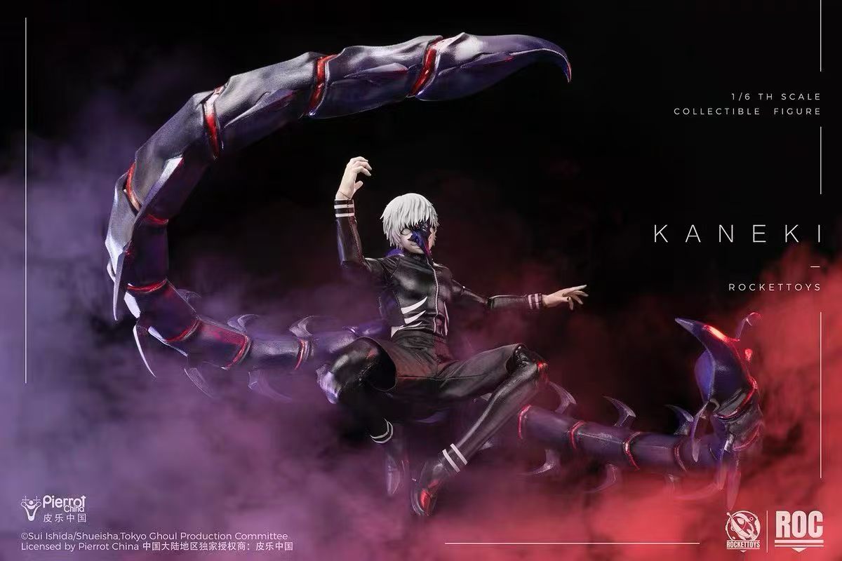 【售罄展示追加請私訊客服@toystationtw】東京喰種 1/6可動人偶 戰鬥服Ver. ROC-025 金木研 X Rocket Toys+皮樂中國 正版授權4