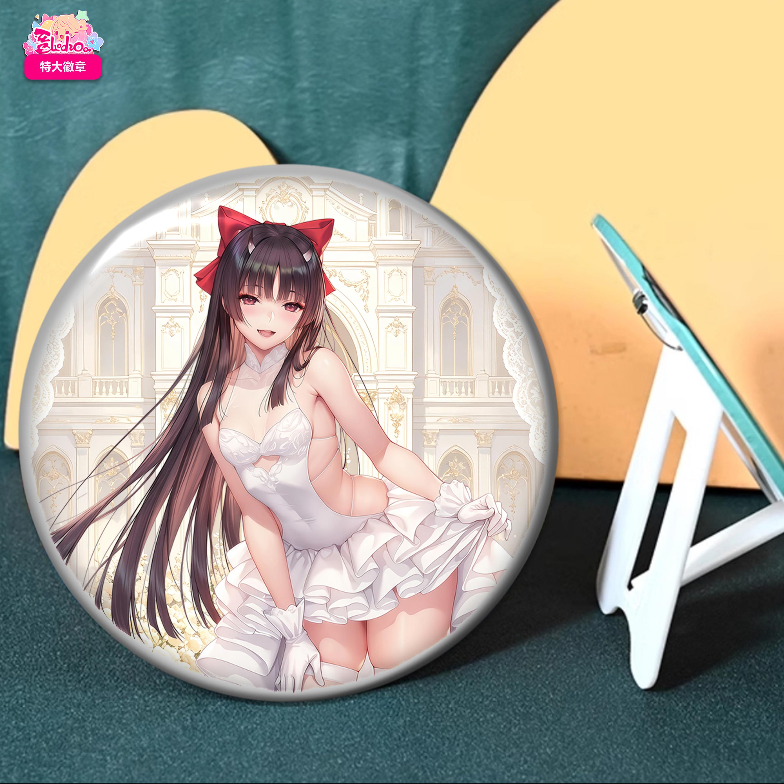 【預購】花嫁 婚紗興登堡x酒妹-陶瓷盤 X 阿喵畫社3