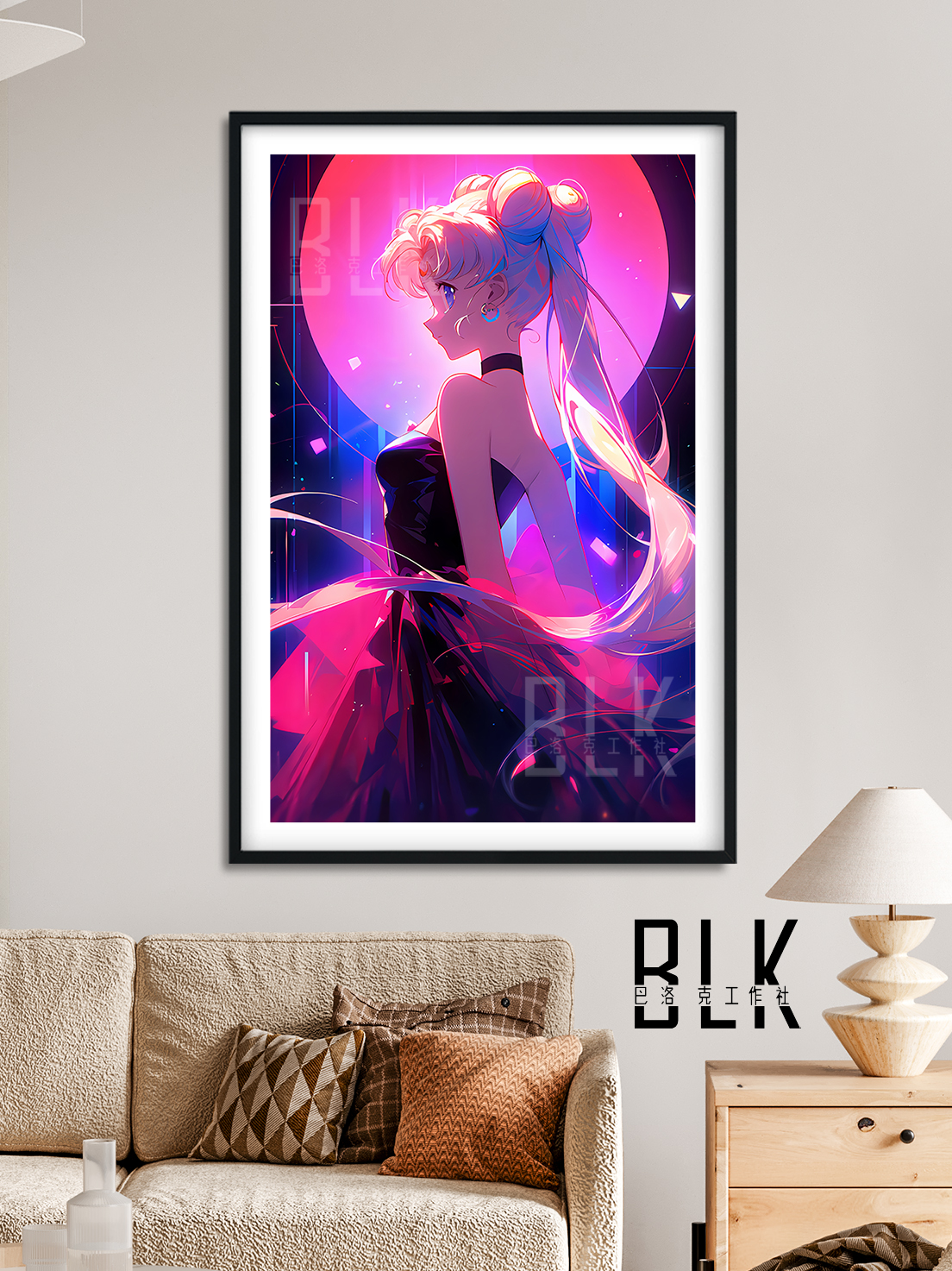 【預購】美少女戰士《粉色美少女》動漫裝飾畫&冰箱貼 X 巴洛克工作室2