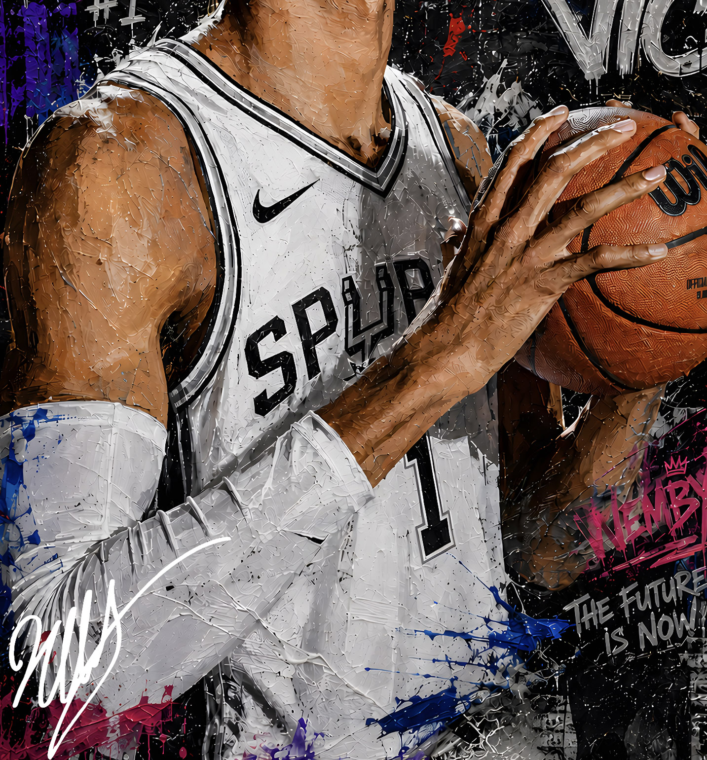 【預購】NBA《文班亞馬》裝飾畫 X H2工作室5