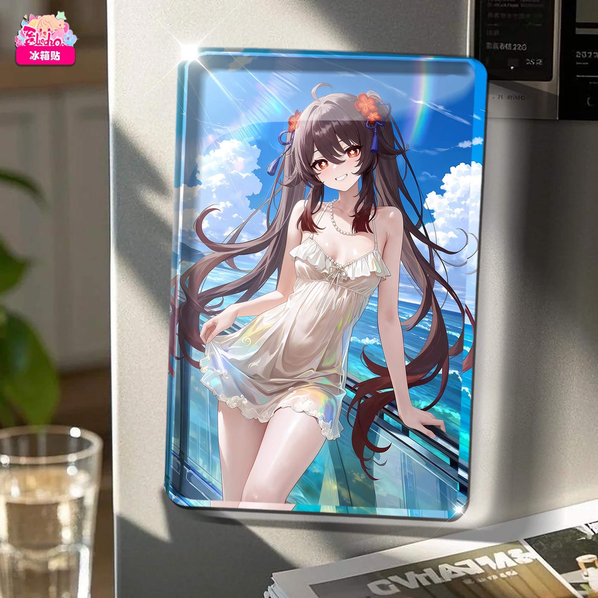 【預購】原神 海風吹吹 胡桃 8k主題超清裝飾畫 X 阿喵畫社3