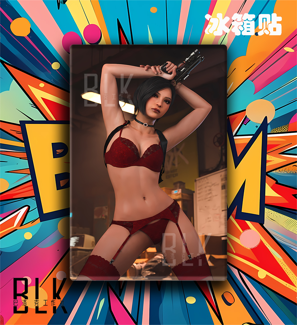 【預購】生化危機《內衣艾達王》動漫裝飾畫&冰箱貼 X 巴洛克工作室3