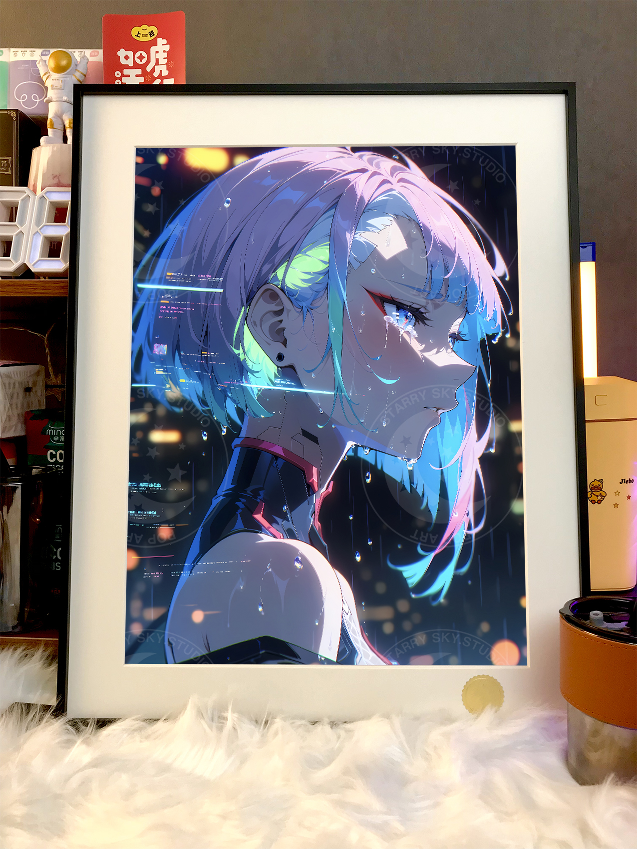 【預購】賽博朋克邊緣行者《露西之淚》動漫裝飾畫 X 星空工作室4