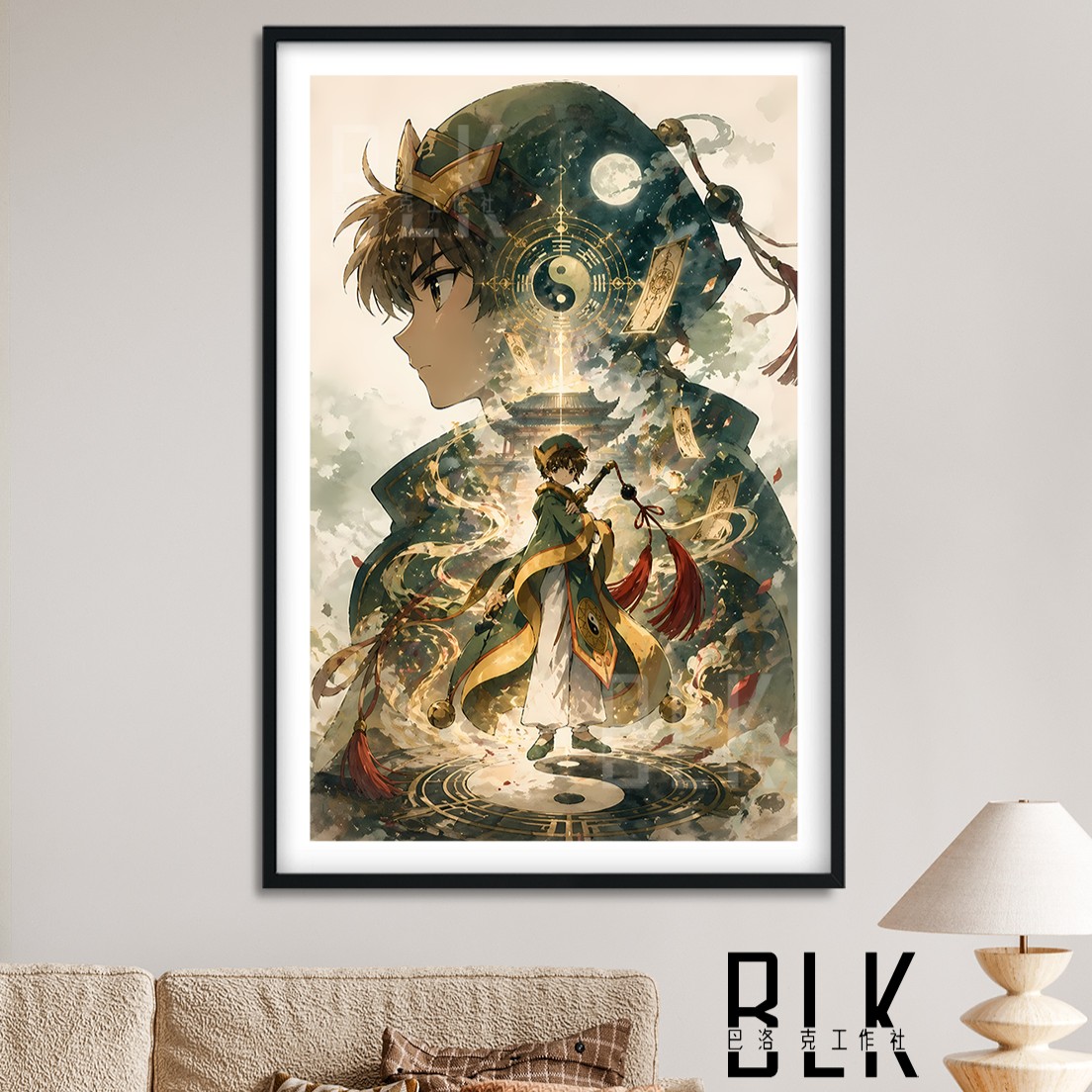 【預購】庫洛魔法使《小狼剪影》動漫裝飾畫&冰箱貼 X 巴洛克工作室1