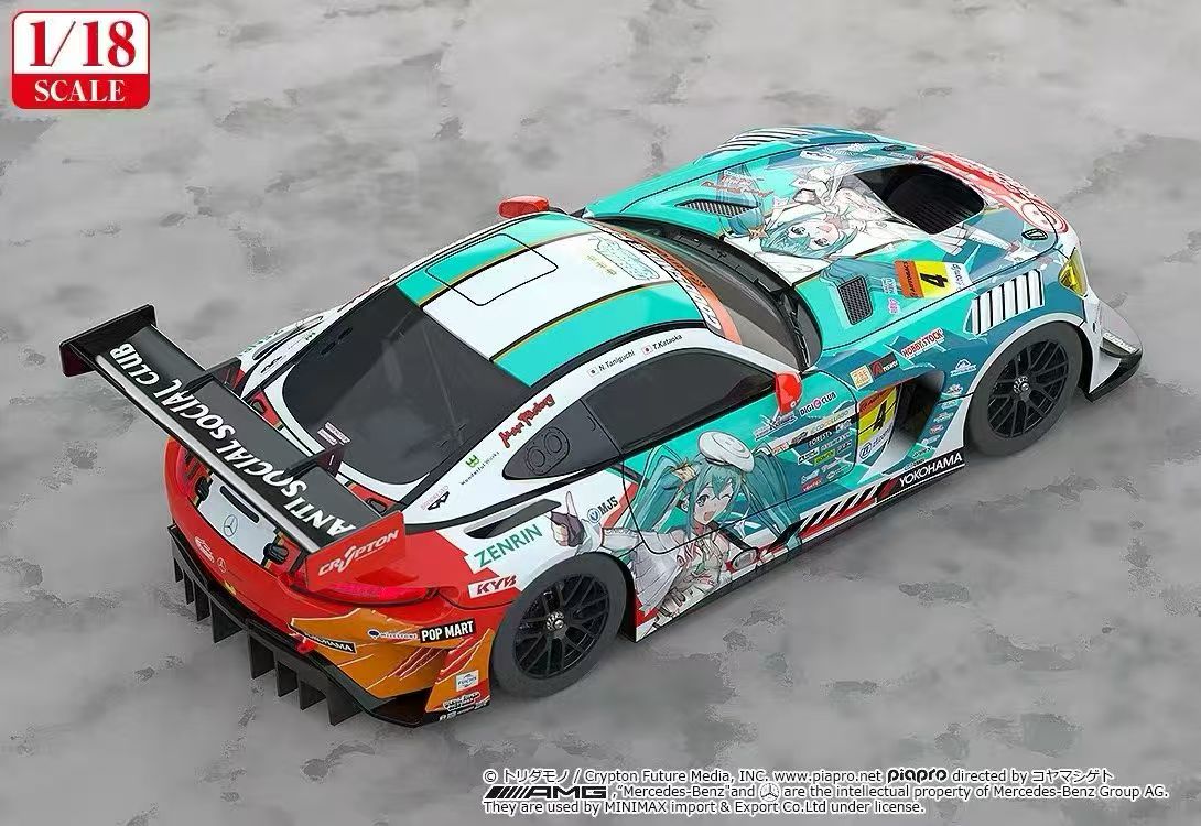 【售罄展示追加請私訊客服@toystationtw】Good Smile 初音未來 AMG 開幕戰痛車 車模 Ver. 再版 X GSC9